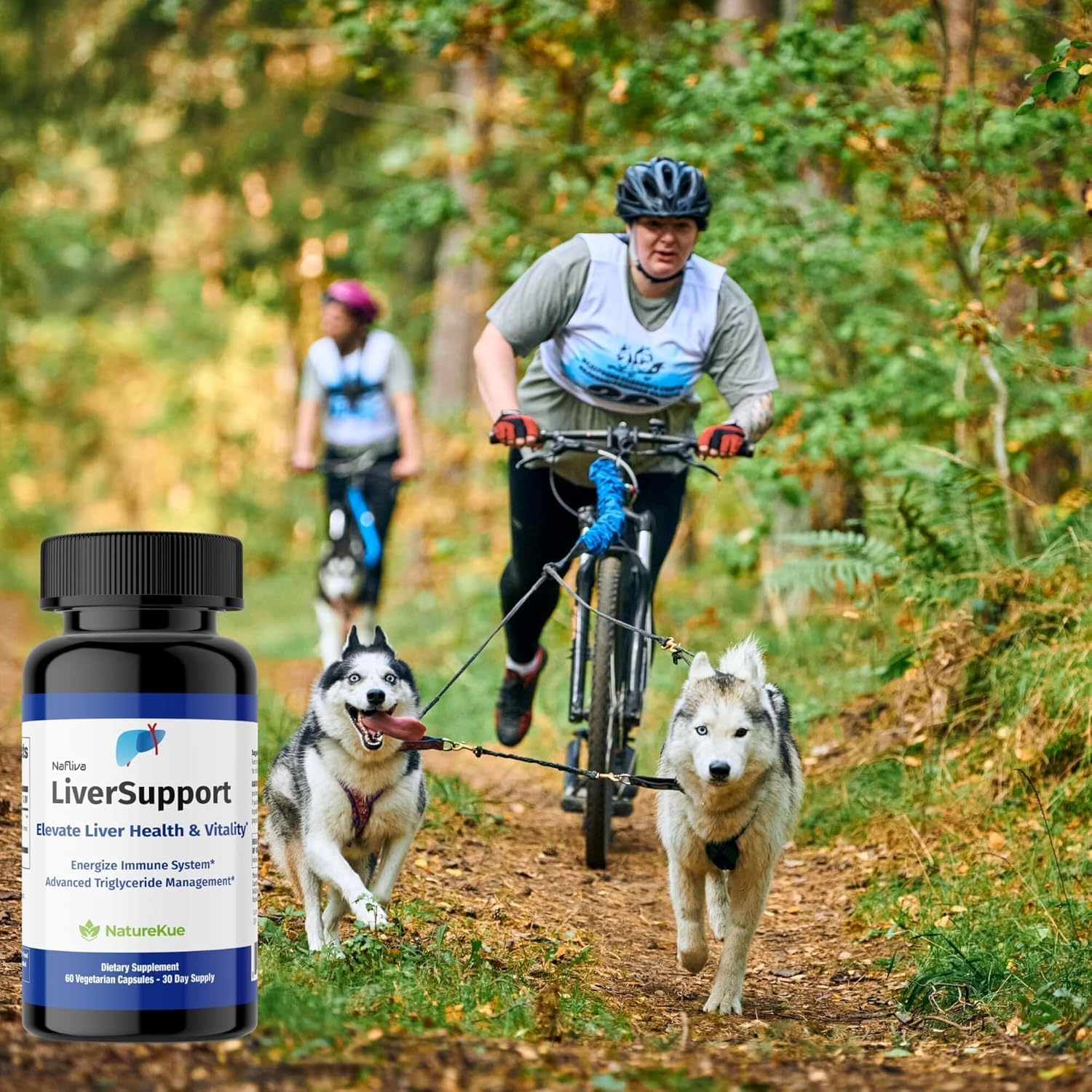 NATUREKUE INNOVATIVE INTEGRATIVE PREVENTIVE NatureKue LiverSupport – Advanced Health Supplement with Deepure Tea & Milk Thistle | Supports Natural Detox, Antioxidant & Energy | 60 Vegetarian Capsules