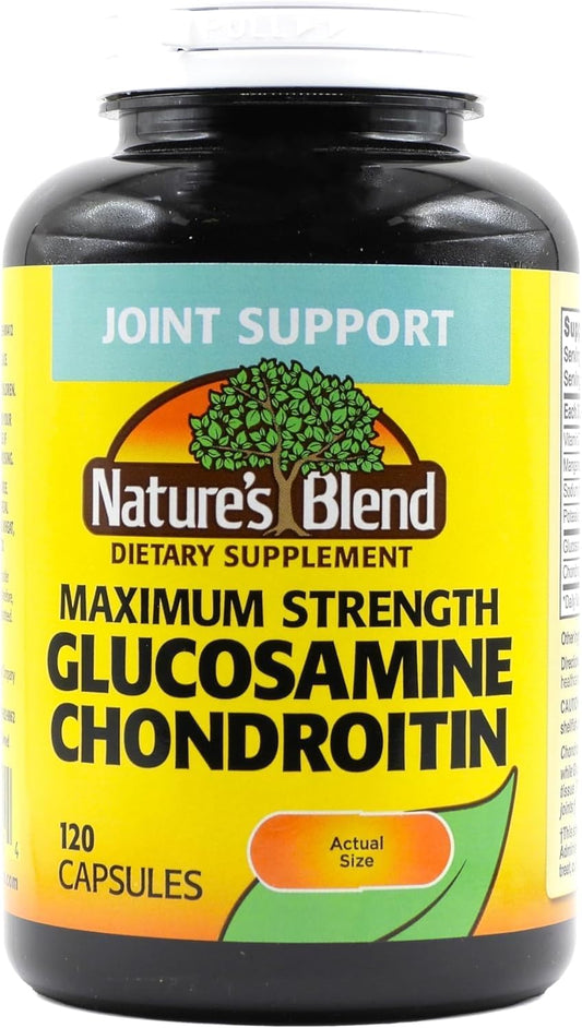 Nature's Blend Maximum Strength Glucosamine Chondroitin 120 Capsules
