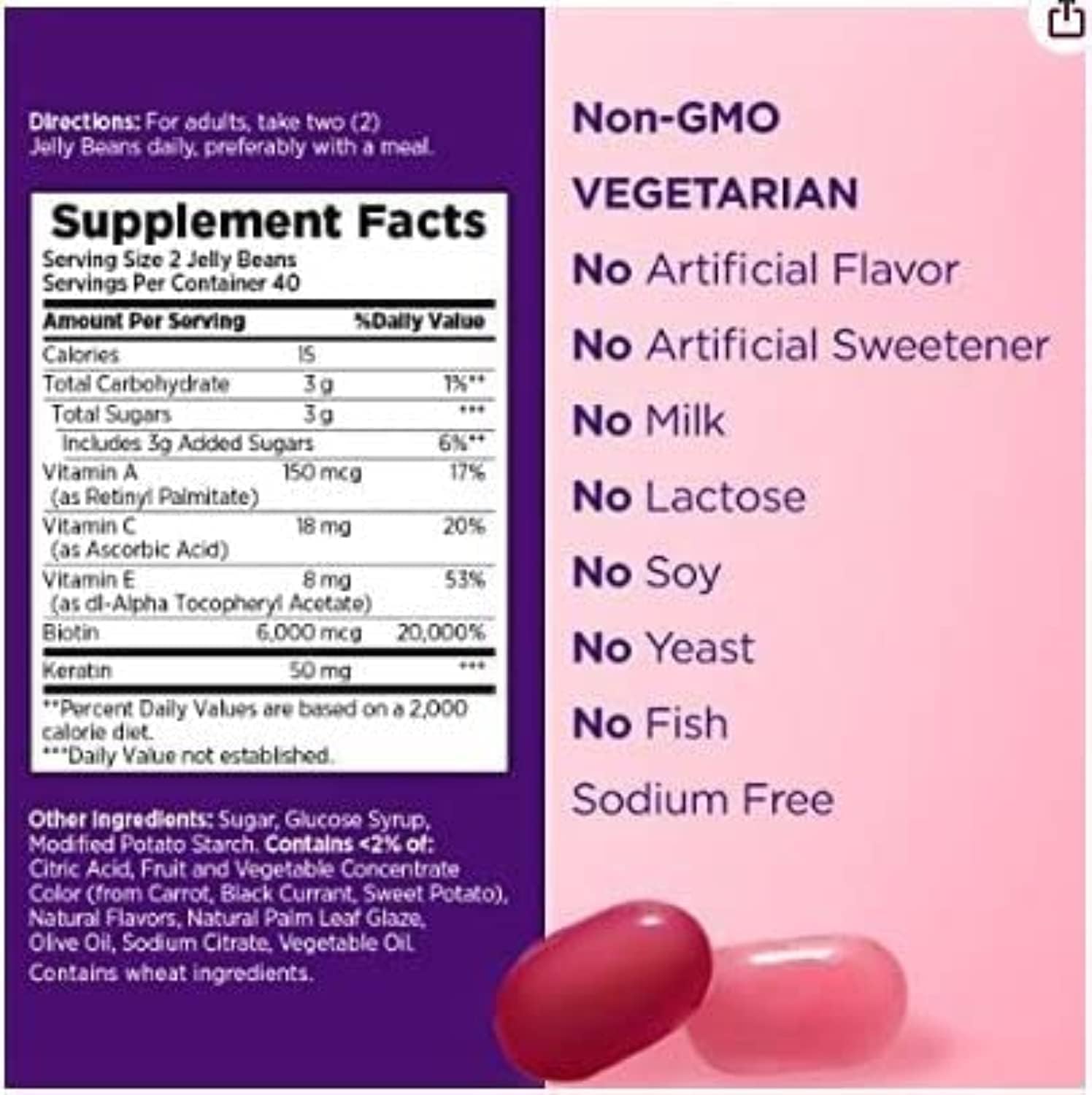 Nature's Bounty Hair, Skin, and Nails Gummy Vitamins 80ct, 1 ea