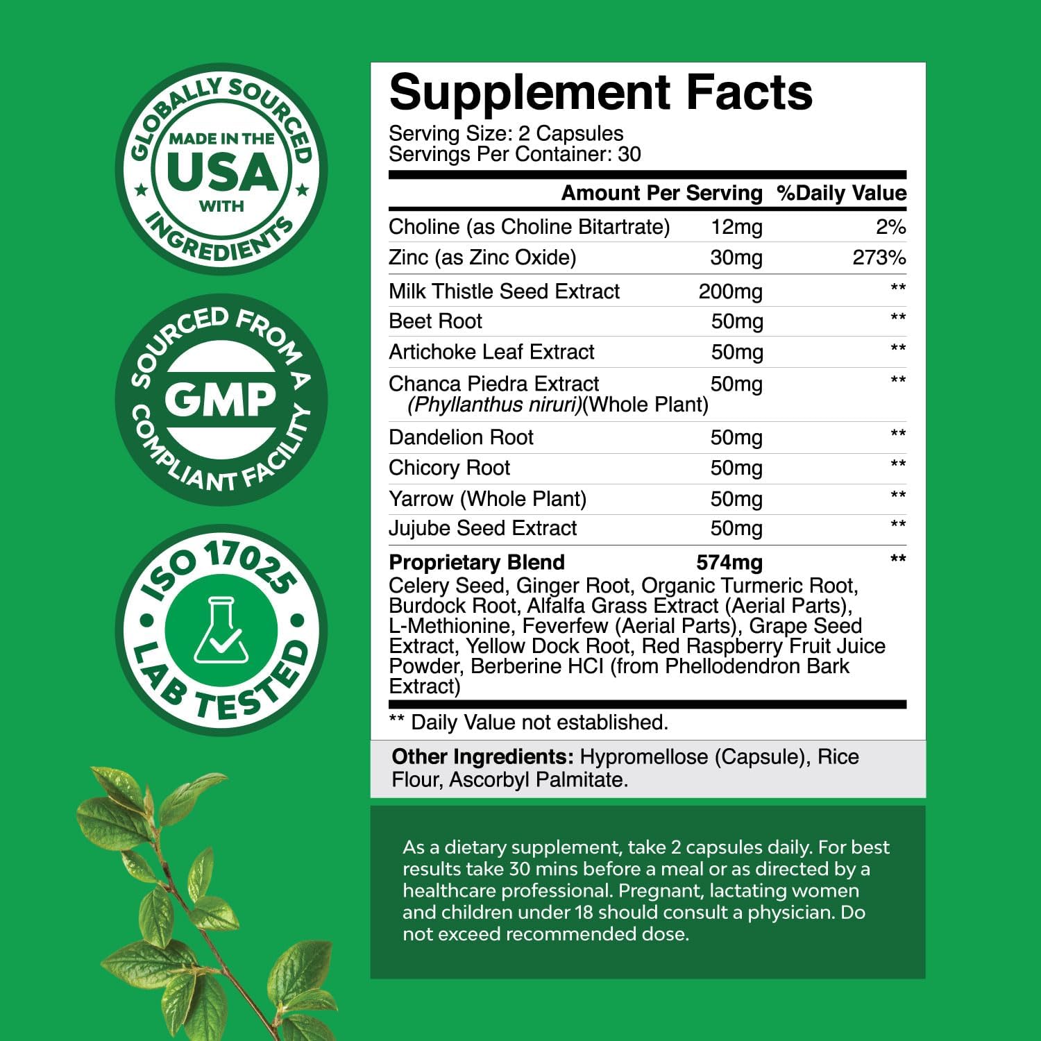 Natures Craft Milk Thistle Liver Support and L-Lysine 1000mg Bundle - Herbal Liver Supplement with Silymarin and Essential Amino Acids