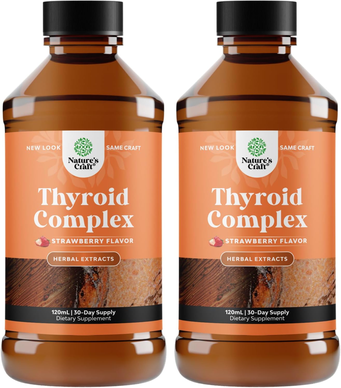 Natures Craft Vegan Liquid Iodine Supplement for Thyroid Support - Enhanced Energy and Focus - 2 Pack