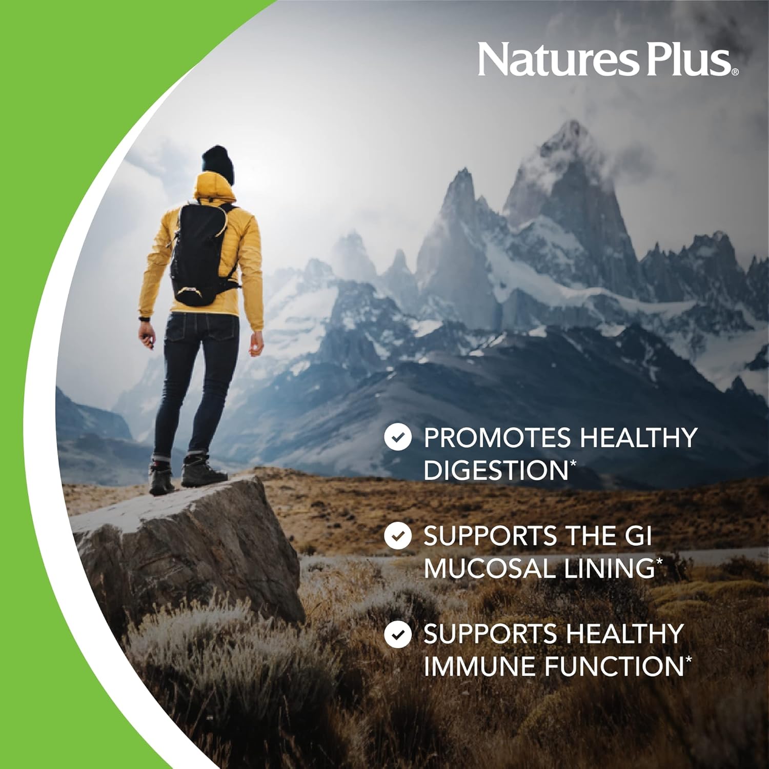 Natures Plus AgeLoss Digestion Support Capsules - Prebiotics, Enzymes, L-Glutamine - 90 Count - Gluten Free - 30 Servings