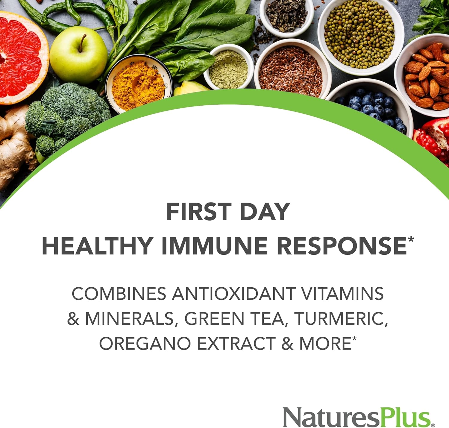 Natures Plus AgeLoss First Day Immune Support Tablets - 90 Count - Vegetarian, Gluten Free - 30 Day Supply