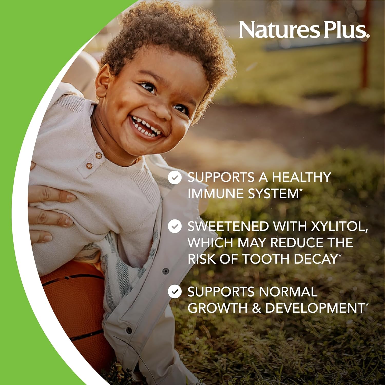 Natures Plus Animal Parade Gold Children's Multivitamin Chewables - Watermelon Flavor - 240 Animal-Shaped Tablets - Vegan, Gluten Free - Vitamin D3, K2, Probiotics included