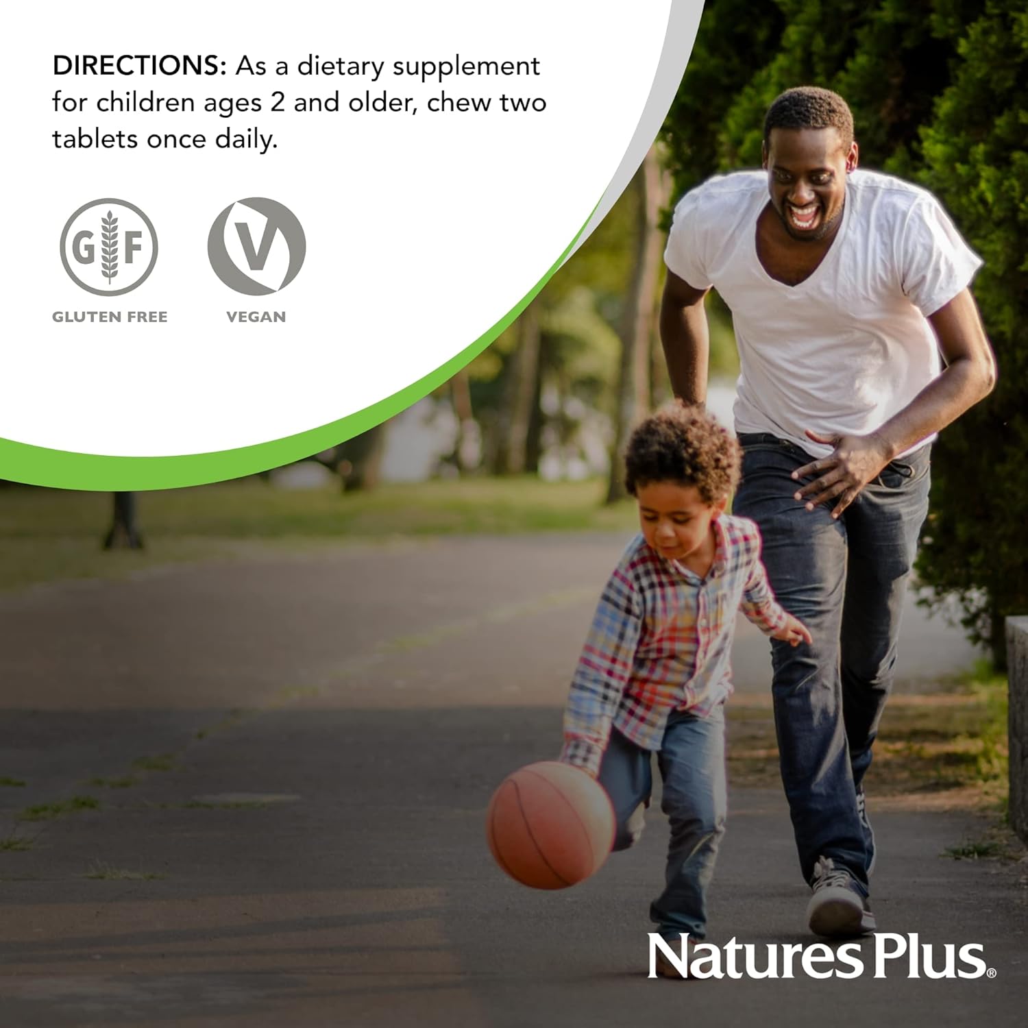 Natures Plus Animal Parade Immune Support Chewables - Tropical Berry Flavor - 90 Tablets - Gluten Free, Vegan - 45 Servings