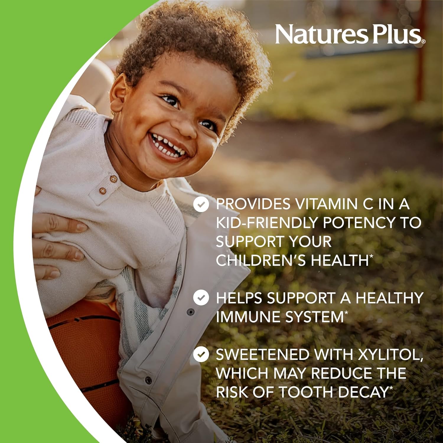Natures Plus Animal Parade Sugar-Free Children's Vitamin C Chewables - Natural Orange Juice Flavor - 90 Tablets x 2 - Immune Support - Gluten-Free