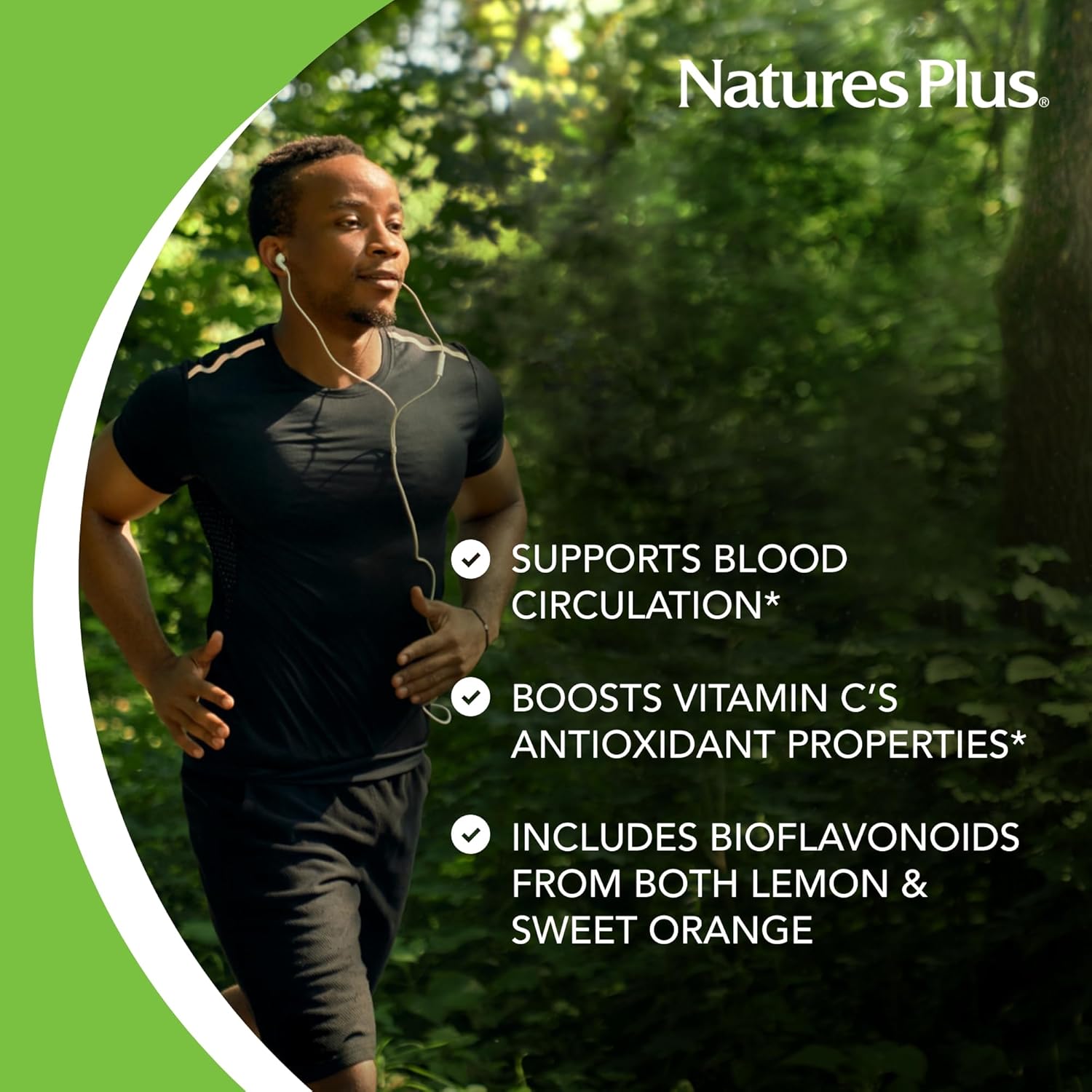 Natures Plus Biorutin 1000 mg Tablets - Bioflavonoid & Rutin Complex - Supports Vascular Function & Circulation - Vegetarian, Gluten Free