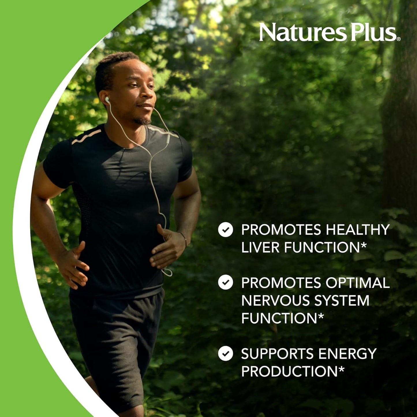 Natures Plus Choline & Inositol 500mg Vegetarian Tablets for Nervous System & Liver Health - Gluten-Free - 60 Servings