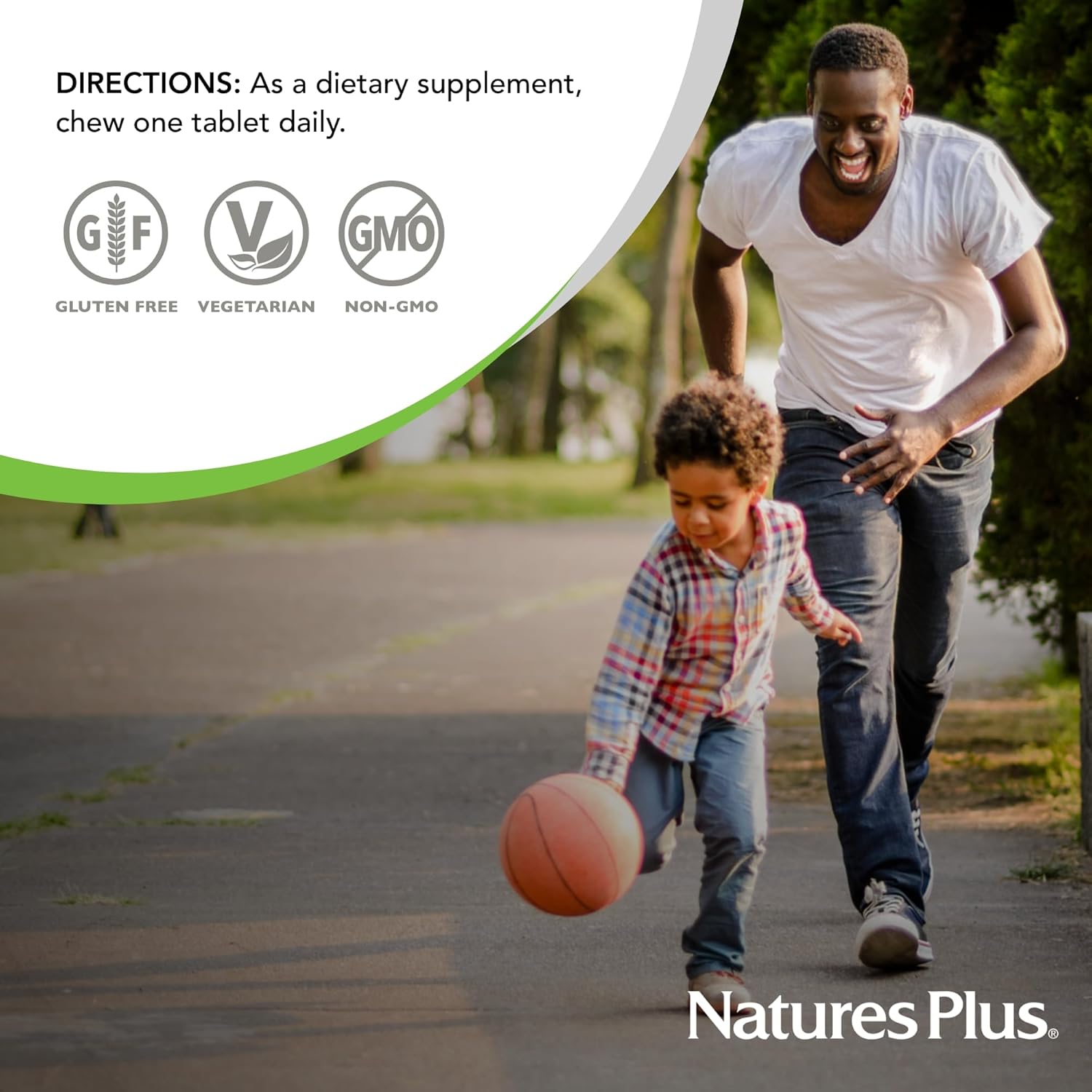 Natures Plus D & K Complex Chewables - Mixed Berry Flavor - Supports Calcium Metabolism - Vegetarian, Non-GMO - 60 Servings