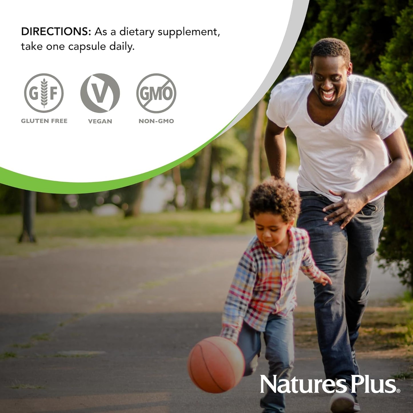 Natures Plus Garden Folate Capsules - 60 Vegan, Organic Servings - 100% DV Per Serving - USDA Certified