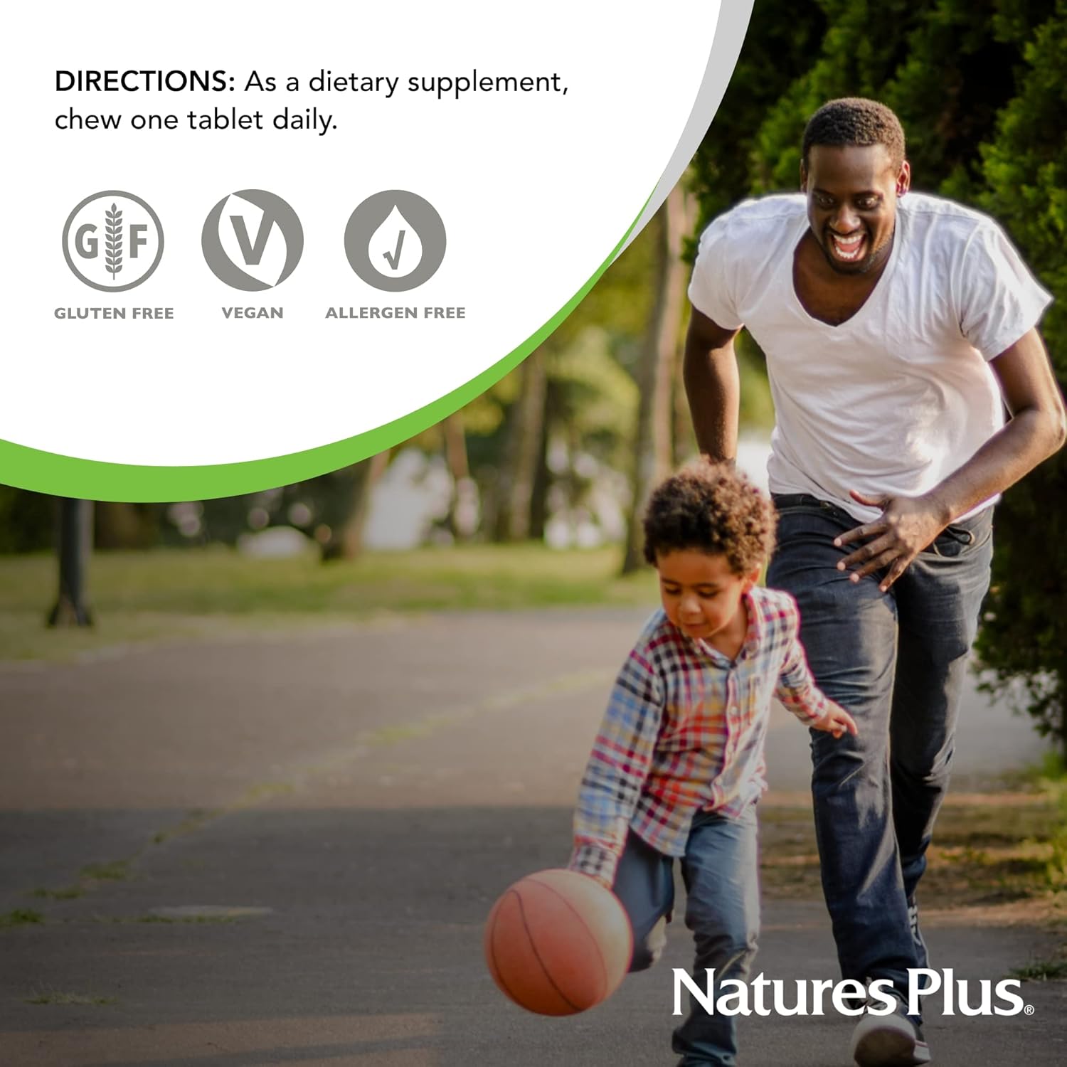 Natures Plus Orange Juice Jr Chewable Vitamin C Tablets - 100 mg - 180 Count