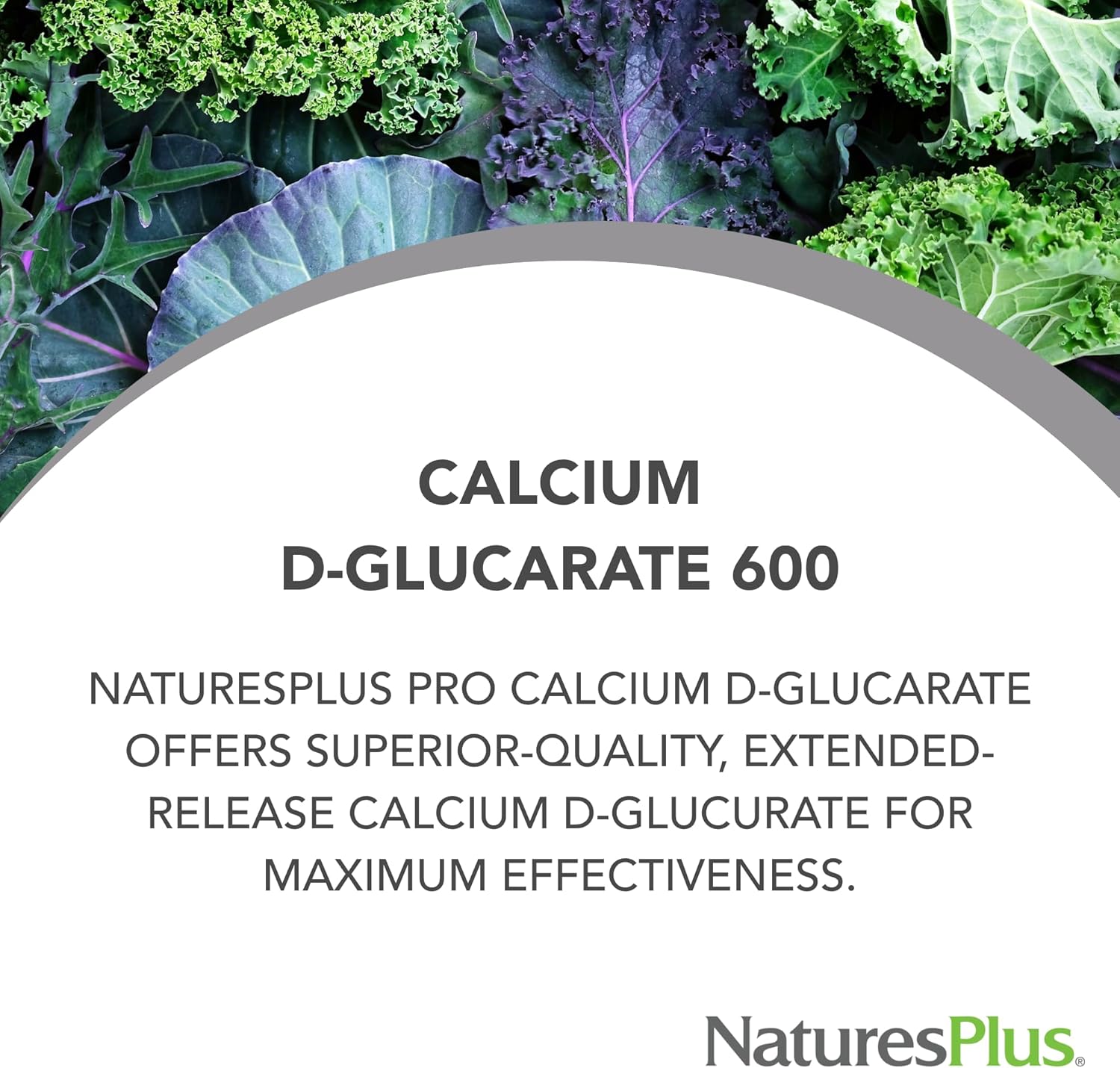 Natures Plus PRO Calcium D-Glucarate (CDG) 600mg - 90 Capsules Vegan Non-GMO Soy Free Gluten Free