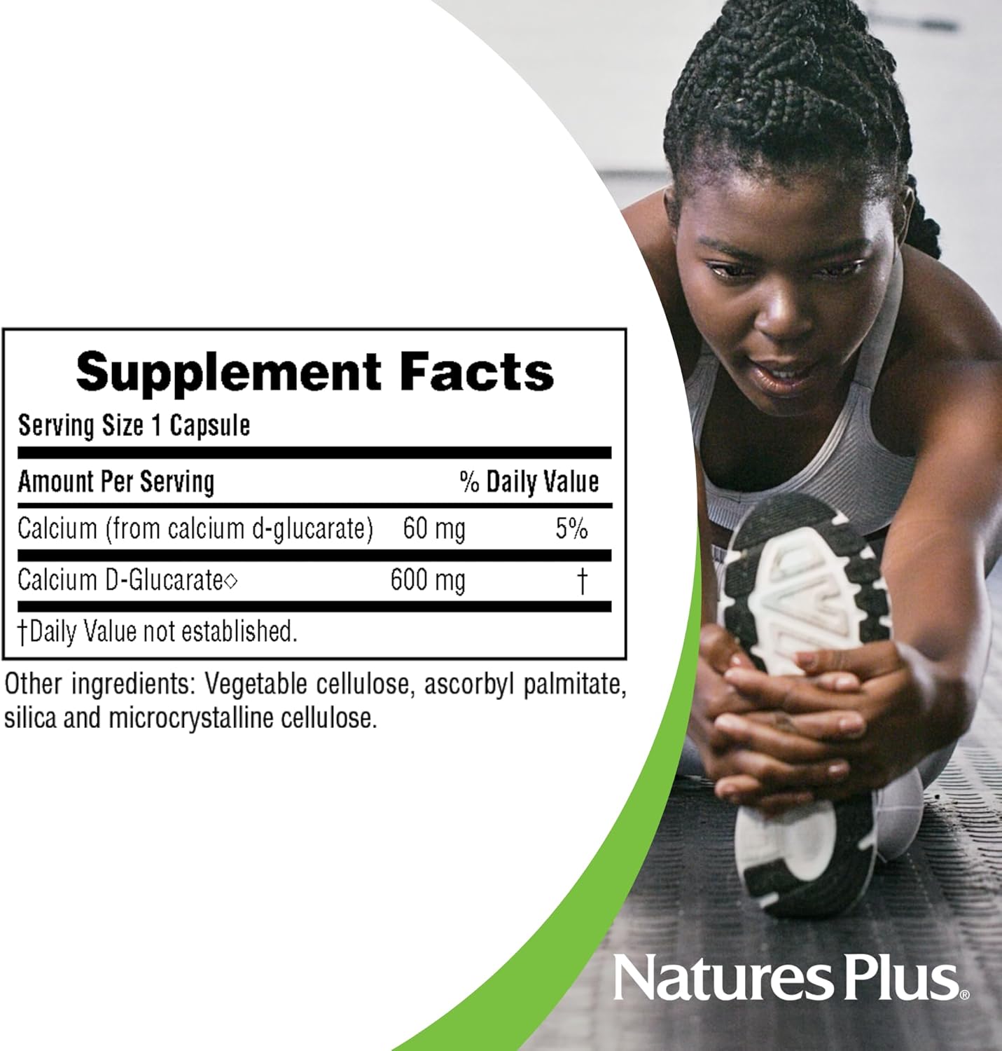 Natures Plus PRO Calcium D-Glucarate (CDG) 600mg - 90 Capsules Vegan Non-GMO Soy Free Gluten Free