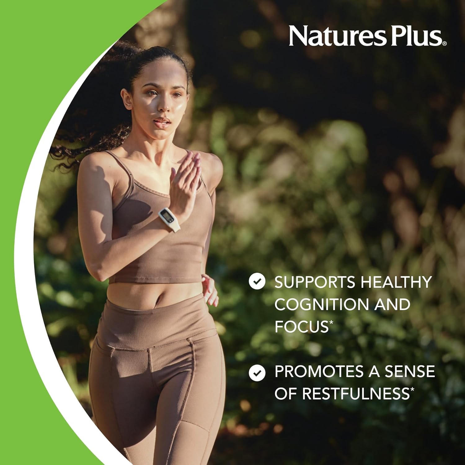 Natures Plus PRO L-Theanine Capsules - Promotes Calm Alertness, Healthy Relaxation & Rest - Non-GMO, Vegan, Gluten Free - 60 Servings