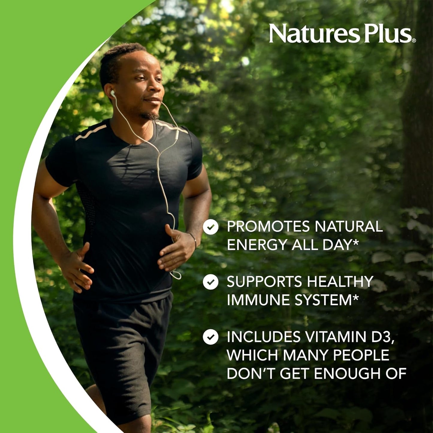 Natures Plus Source of Life Capsules: Multivitamin & Mineral Supplement for Energy & Well-Being - 180 Capsules, Gluten-Free, Vegetarian - 60 Servings