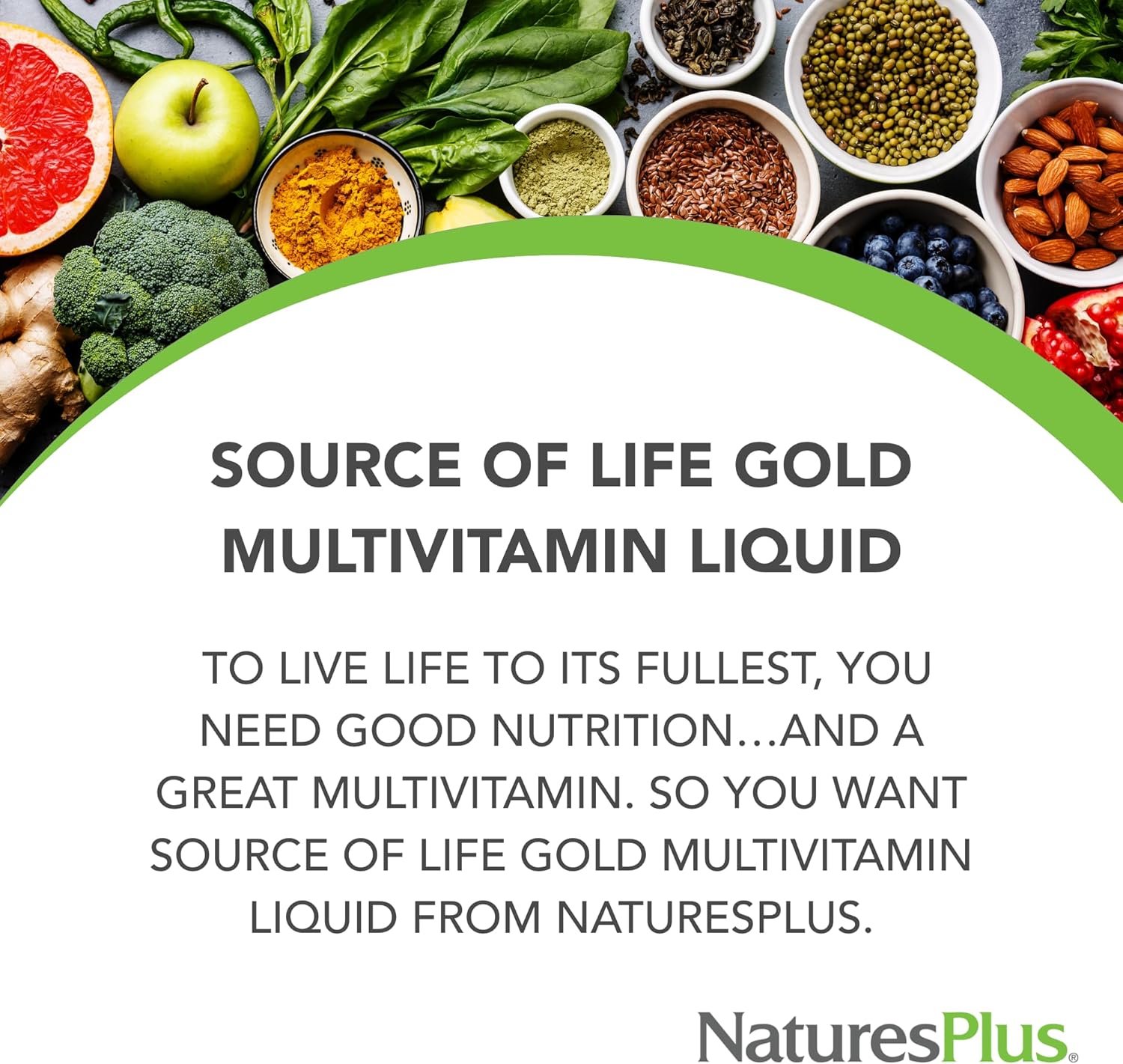 Natures Plus Source of Life Gold Multivitamin Liquid - 30 fl oz - Includes Vitamins D3, B12, K2 & Over 120 Whole Food Nutrients - Pack of 2 - 60 Servings