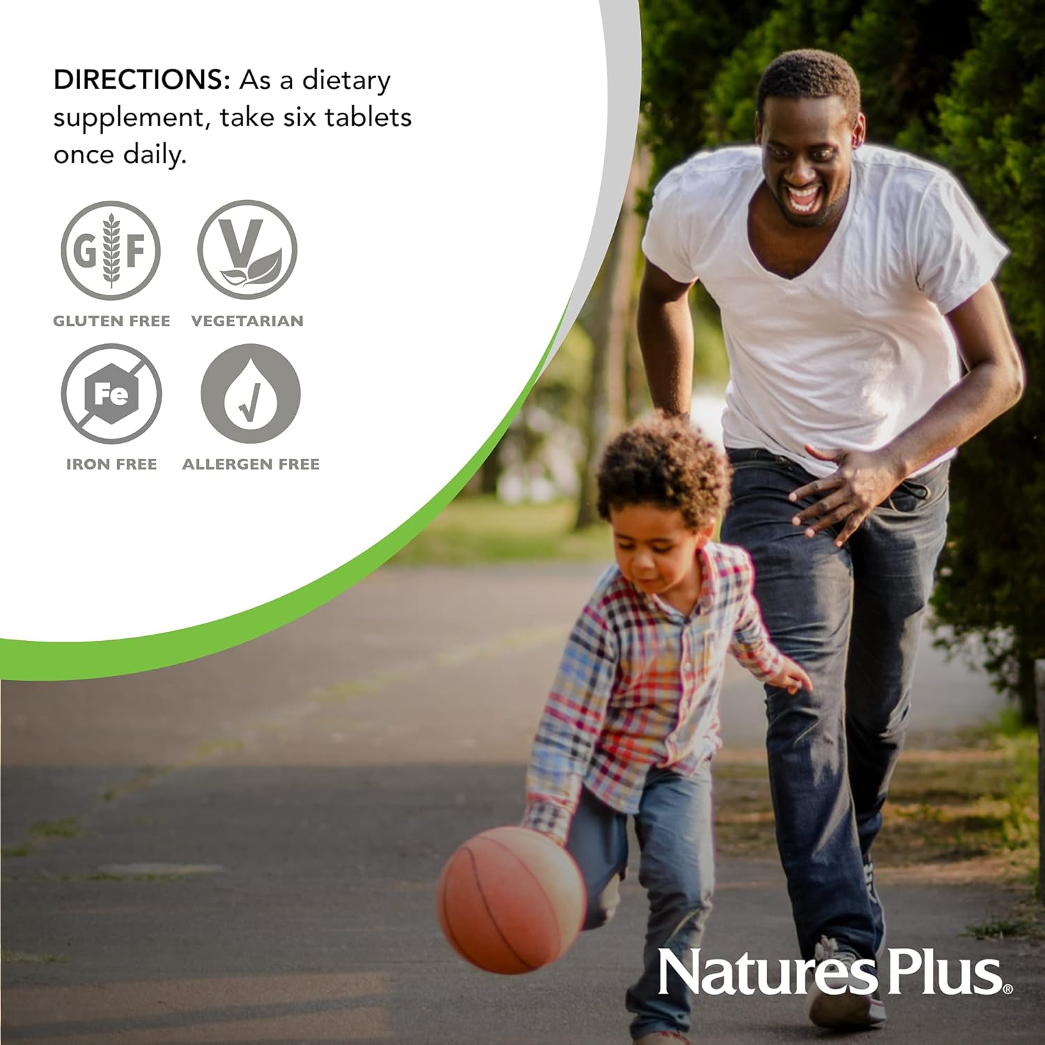 Natures Plus Source of Life Mini-Tabs No Iron - 90 Vegetarian Mini Tablets - Natural Whole Food Multivitamin for Health & Energy - 15 Servings