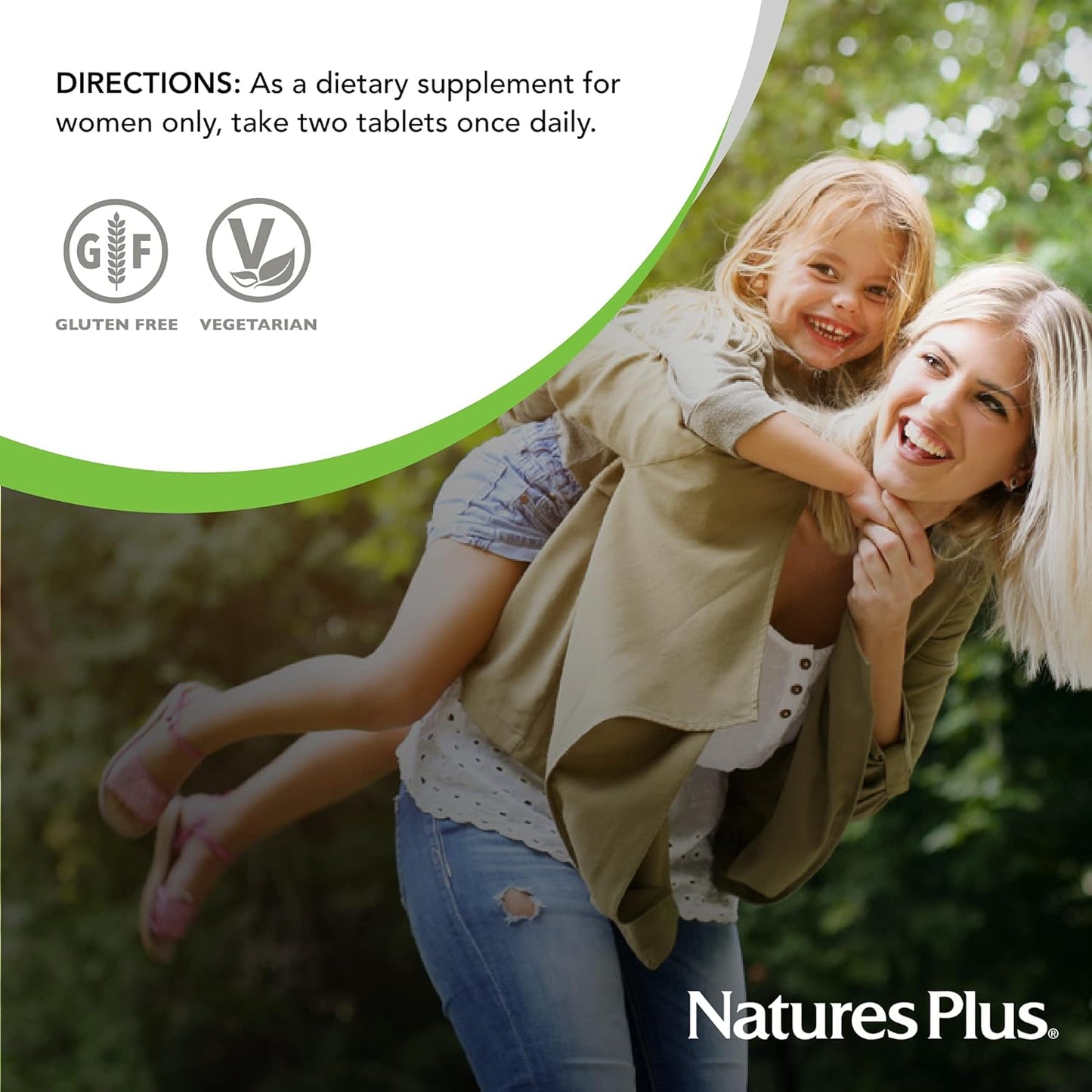 Natures Plus Source of Life Women Multivitamin - 120 Vegetarian Tablets - Whole Foods, Enzymes & Minerals - Supports Overall Health & Energy - Gluten-Free - 60 Servings