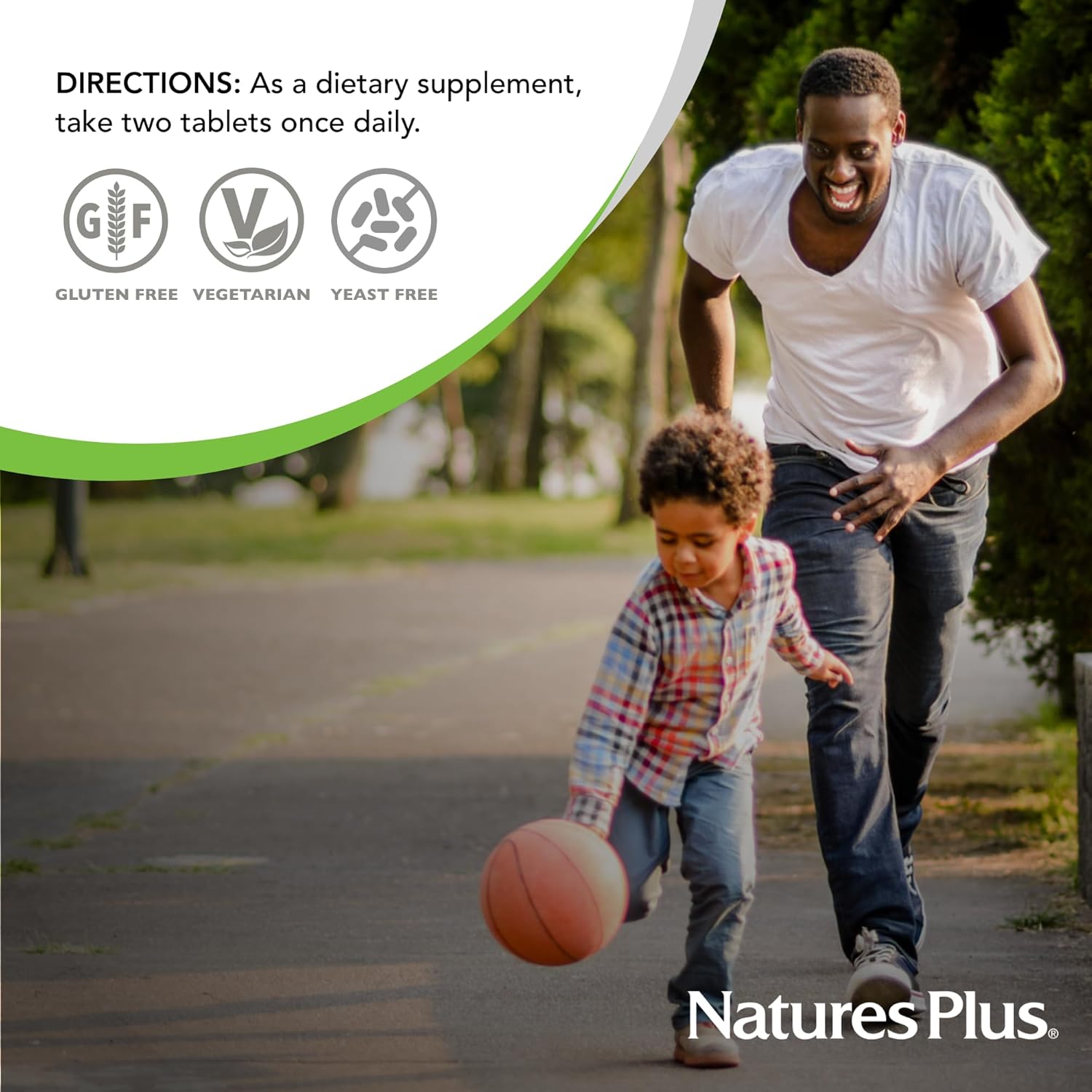 Natures Plus Ultra Hair Sustained Release Supplement - Natural Hair Growth for Men & Women - 90 Vegetarian Tablets