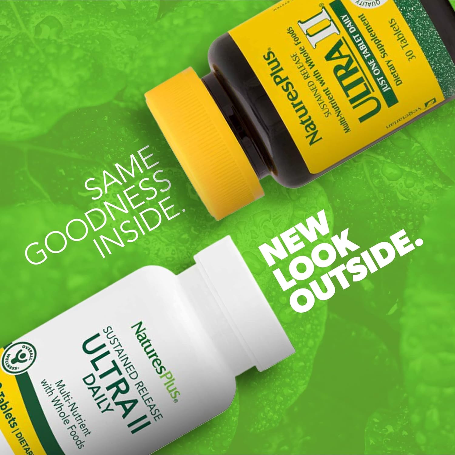 Natures Plus Ultra II Multivitamin - 30 Vegetarian Tablets - Whole Food Supplement for Natural Energy & Overall Health - Sustained Release Formula