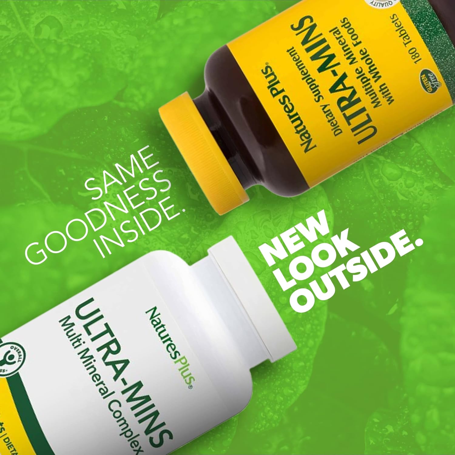 Natures Plus Ultra Mins - 180 Vegetarian Tablets - High Potency Amino Acid Chelated Complex Supplement for Bone Health and Energy - Gluten-Free - 90 Servings