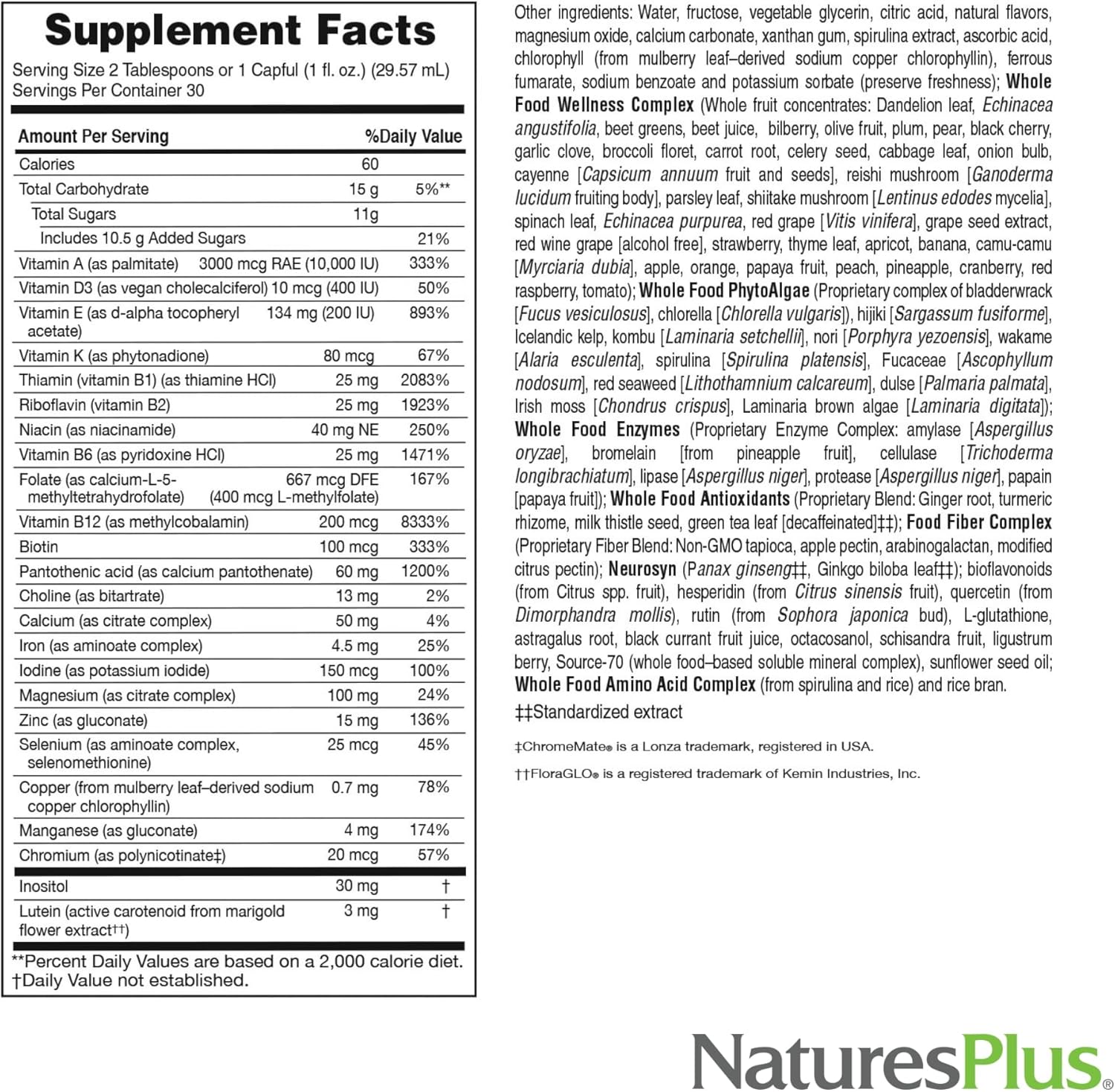 Natures Plus Ultra Source of Life Liquid Multivitamin Supplement - Mango Pineapple Flavor - 30 fl oz Bottle - Vegetarian & Gluten-Free