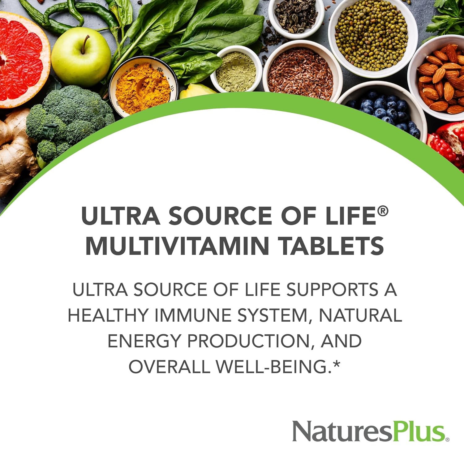 Natures Plus Ultra Source of Life Multivitamin - 180 Tablets - Immune Health Support with Lutein & Vitamin D3 - Vegetarian & Gluten Free