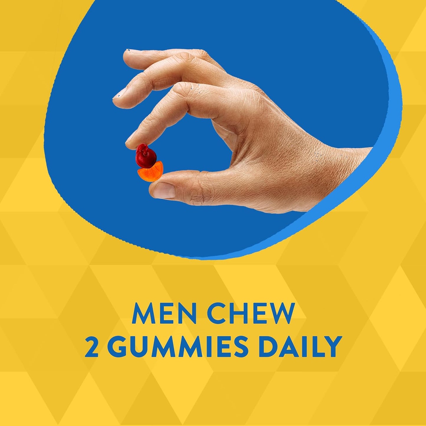 Nature's Way Alive! Men's 50+ Daily Gummy Multivitamins - 150 Fruit Flavored Gummies - Supports Brain, Eyes, and Heart - B-Vitamins - Gluten-Free & Vegetarian