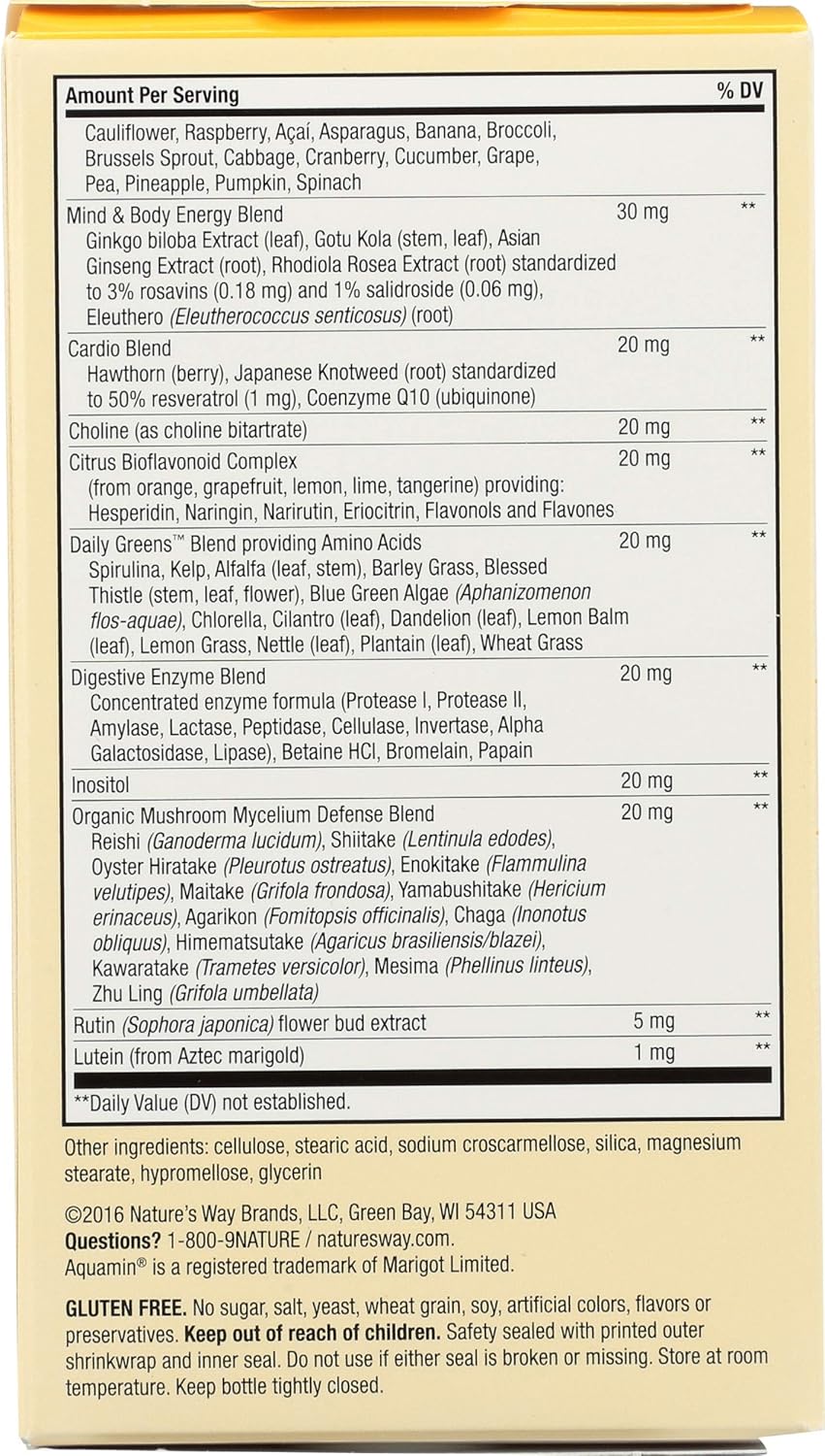 Nature's Way Alive Once Daily Men's 50+ Multi-Vitamin - 180 Tablets (3 Pack)