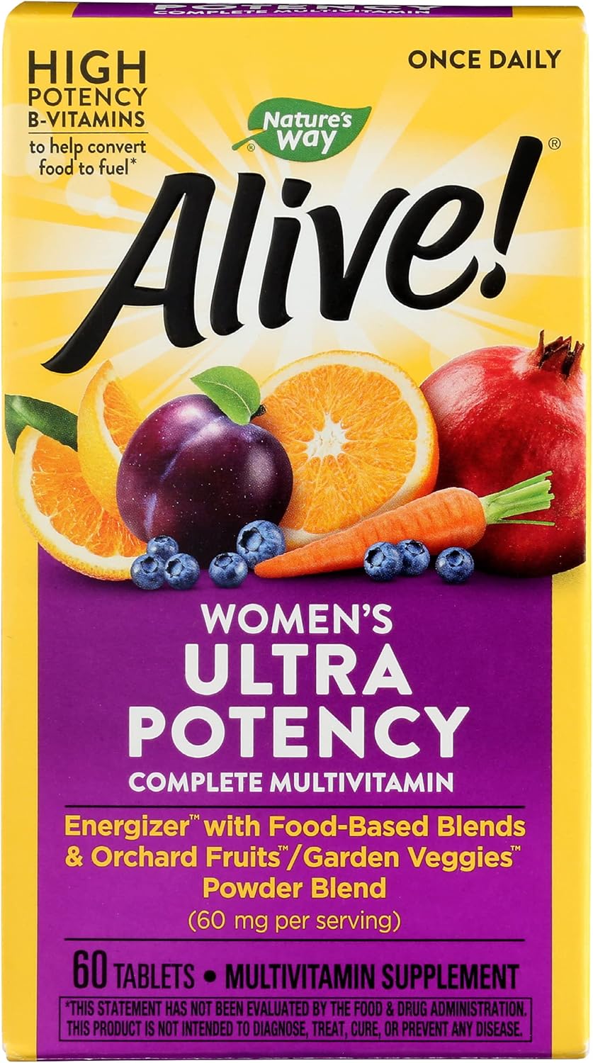 Natures Way Alive Women Ultra Potency Multivitamin - Cruelty Free, Eco-Friendly - 60 Tablets