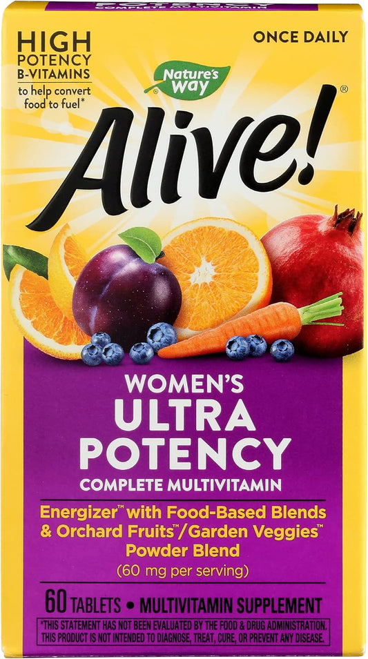 Natures Way Alive Women Ultra Potency Multivitamin - Cruelty Free, Eco-Friendly - 60 Tablets
