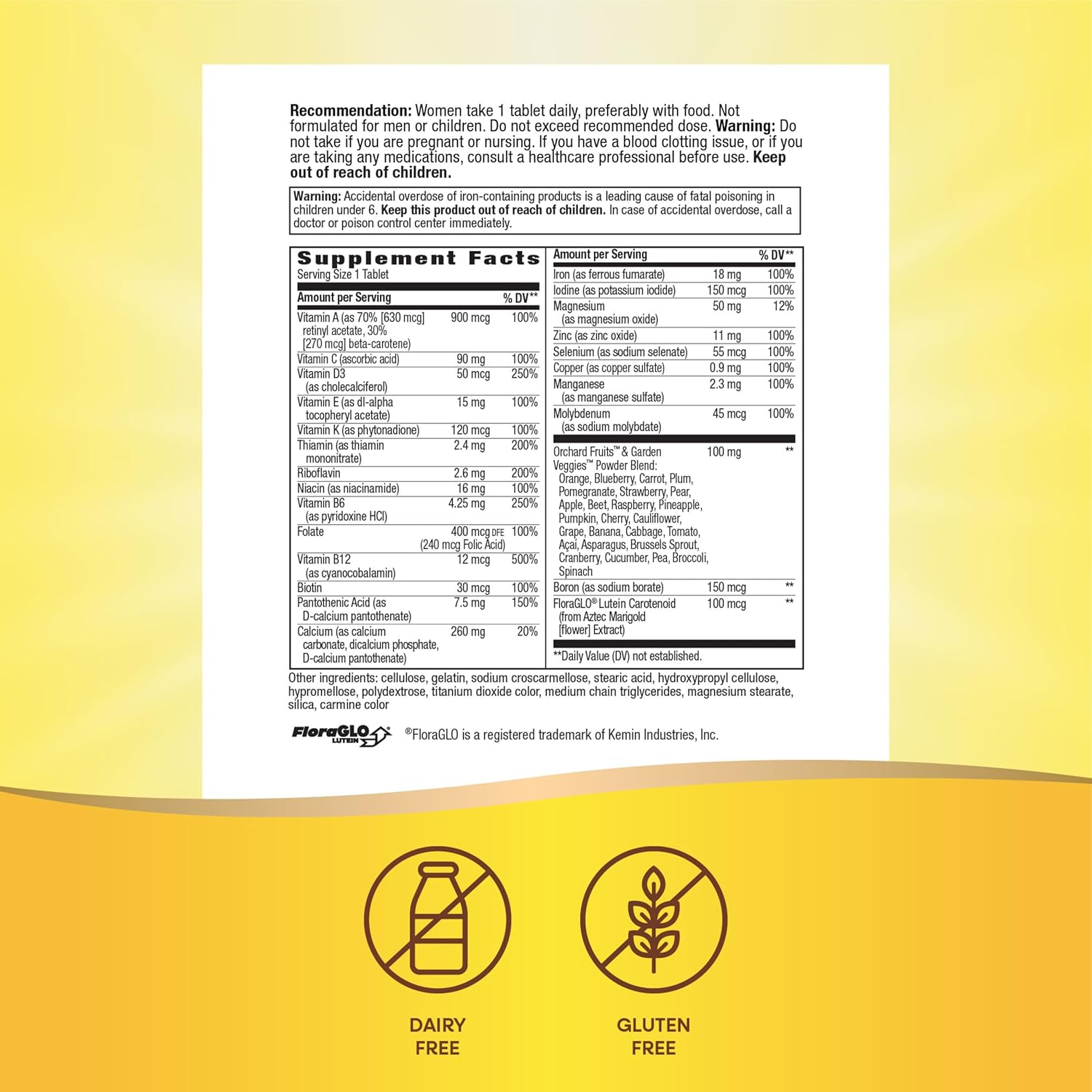 Nature's Way Alive Women's Multivitamin, 130 Tablets, Supports Energy Metabolism & Hair, Skin, Nails with B-Vitamins