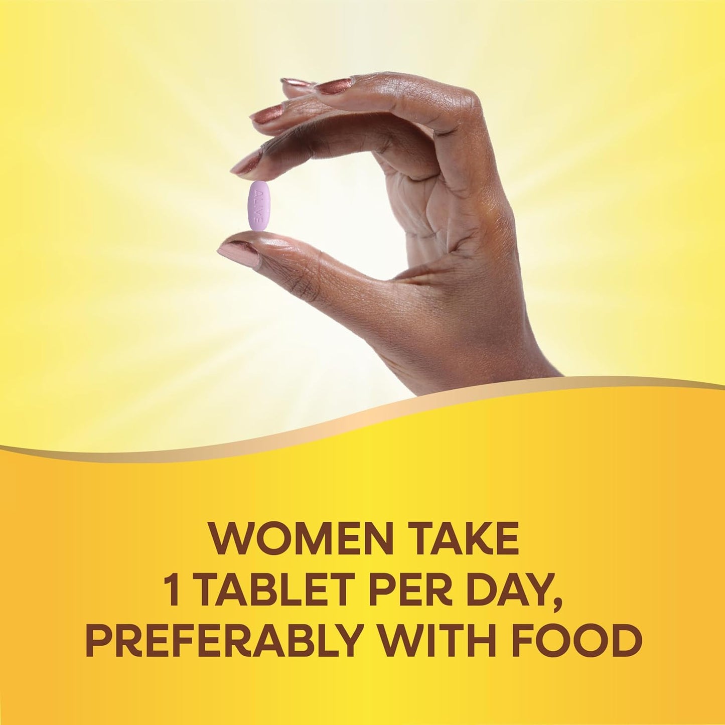 Nature's Way Alive Women's Multivitamin, 130 Tablets, Supports Energy Metabolism & Hair, Skin, Nails with B-Vitamins