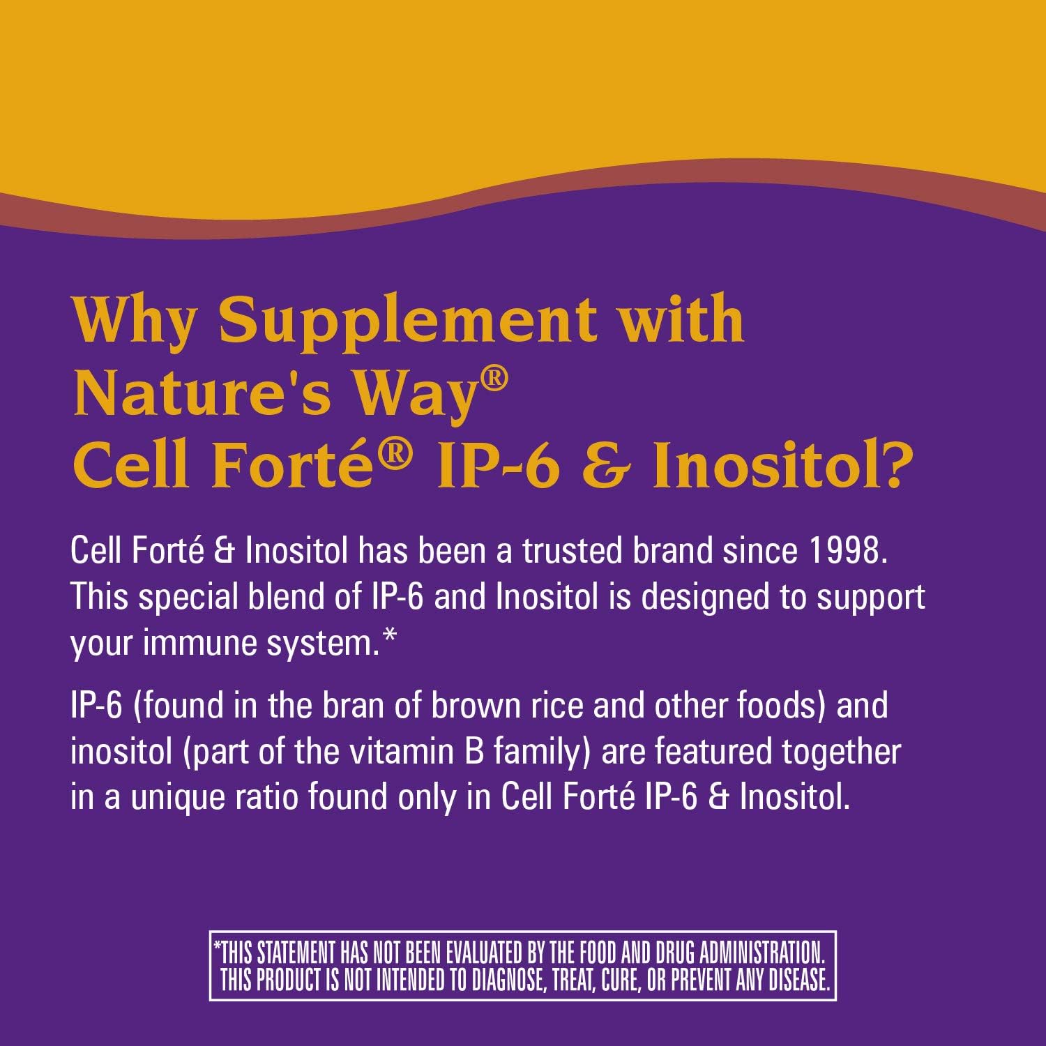 Nature's Way Cell Forté IP-6 & Inositol Ultra-Strength Powder for Immune Support, Citrus Flavor, 14.6 Oz