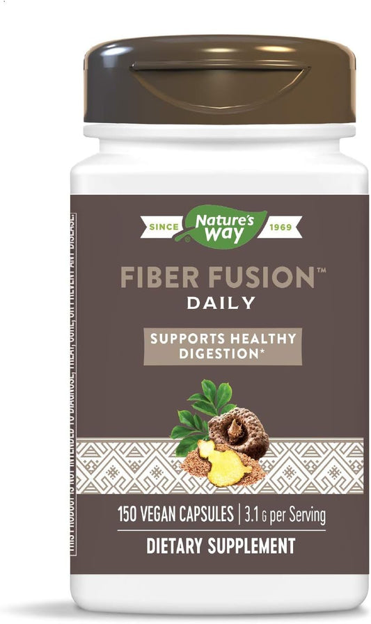 Nature's Way Fiber Fusion Daily Capsules - 3.1g per Serving - 450 Capsules Total