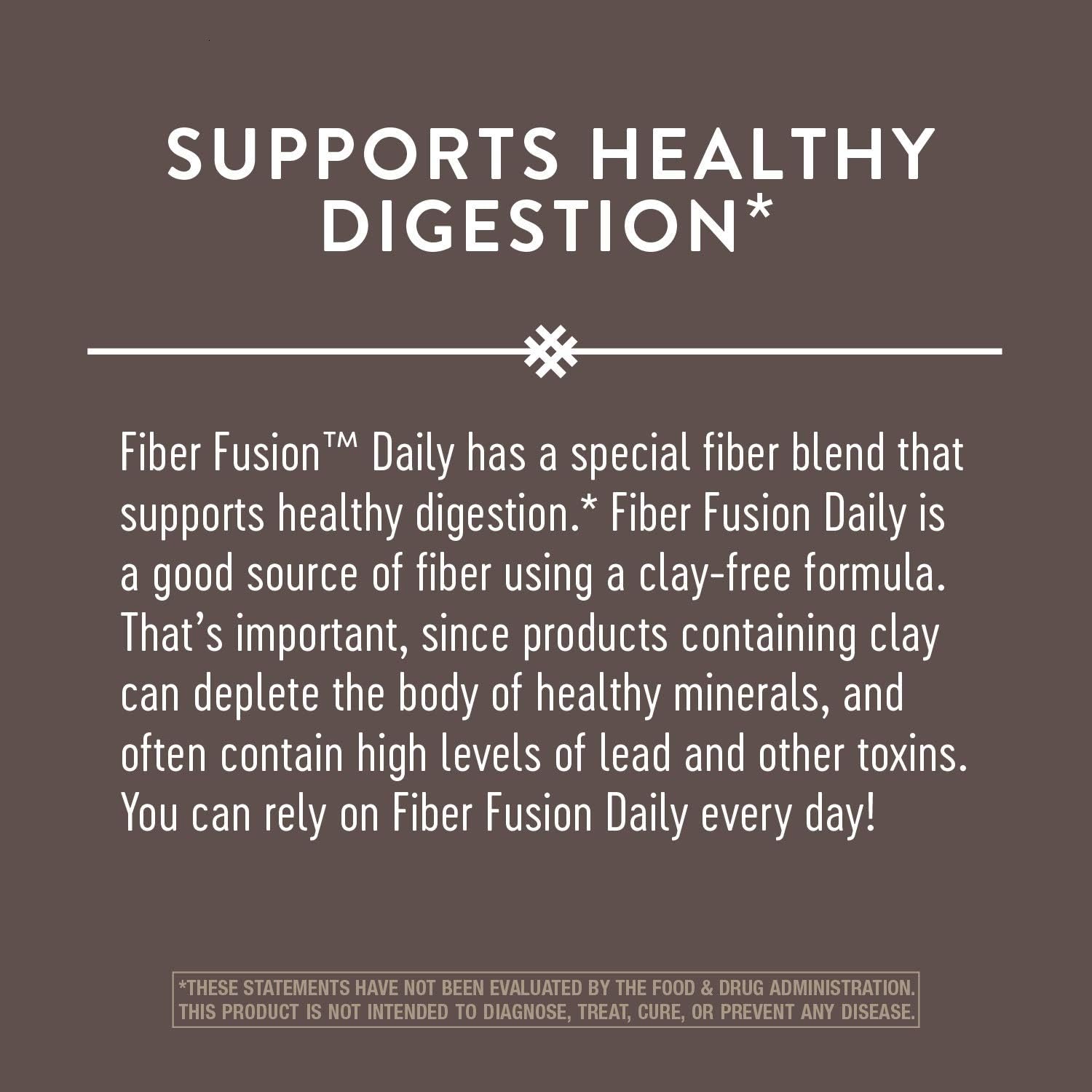 Nature's Way Fiber Fusion Daily Capsules - 3.1g per Serving - 450 Capsules Total