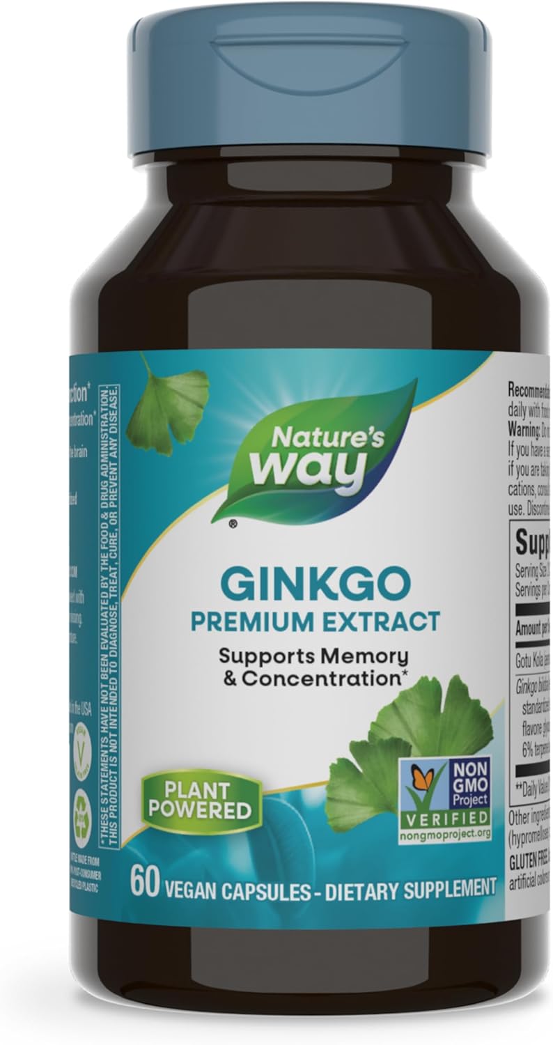 Nature's Way Ginkgold: Memory and Concentration Support, 60 Capsules