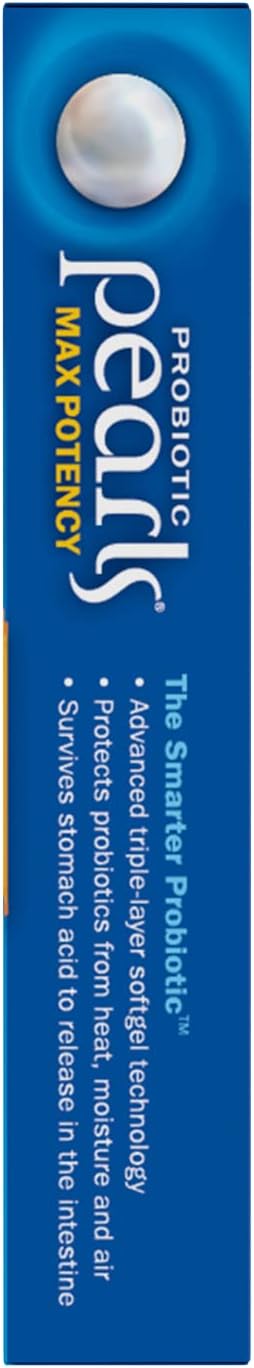 Nature's Way Max Potency Probiotic Pearls - Supports Digestive, Immune, Colon Health - 5 Billion Live Cultures - 30 Softgels x 2 Pack