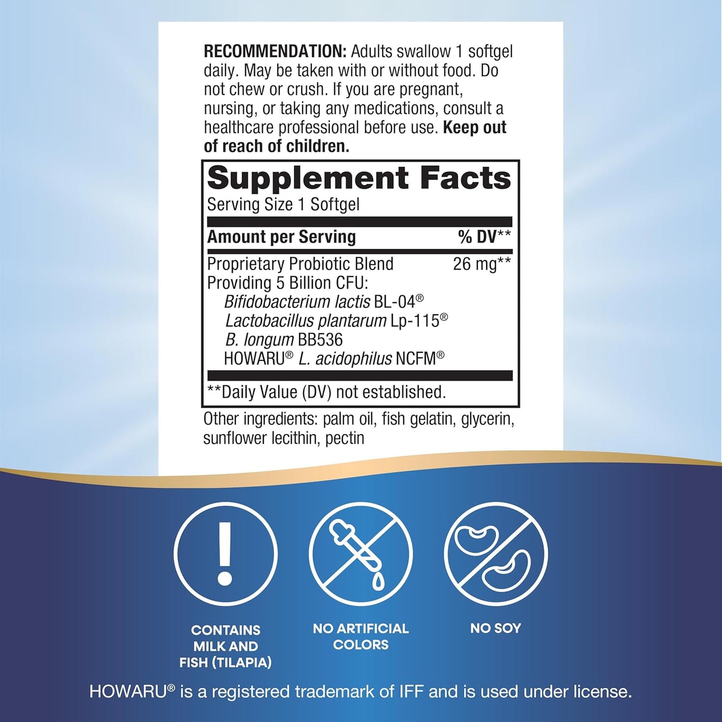 Nature's Way Max Potency Probiotic Pearls - Supports Digestive, Immune, Colon Health - 5 Billion Live Cultures - 30 Softgels x 2 Pack