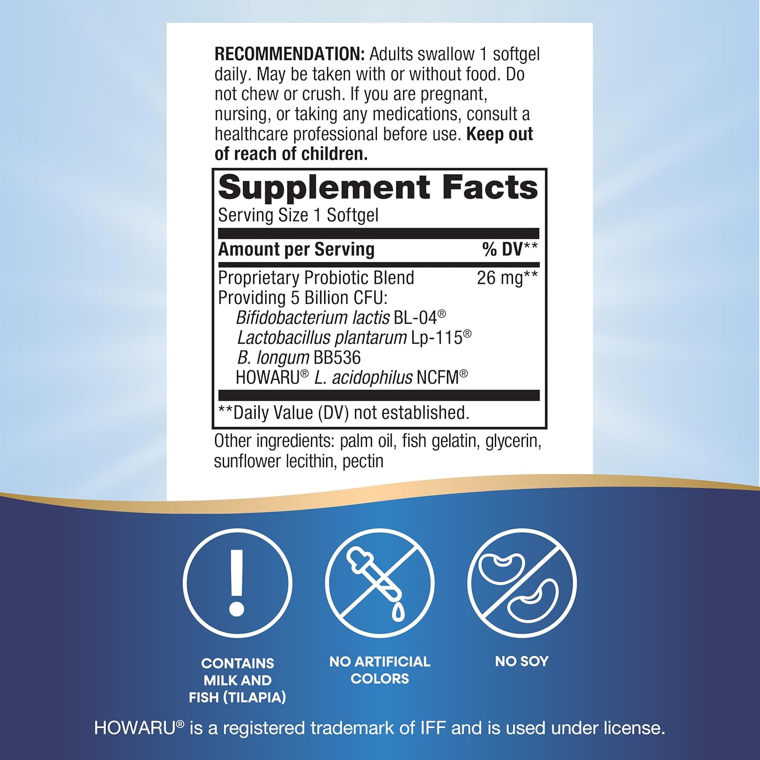 Nature's Way Max Potency Probiotic Pearls - Supports Digestive, Immune, Colon Health - 5 Billion Live Cultures - 30 Softgels x 2 Pack