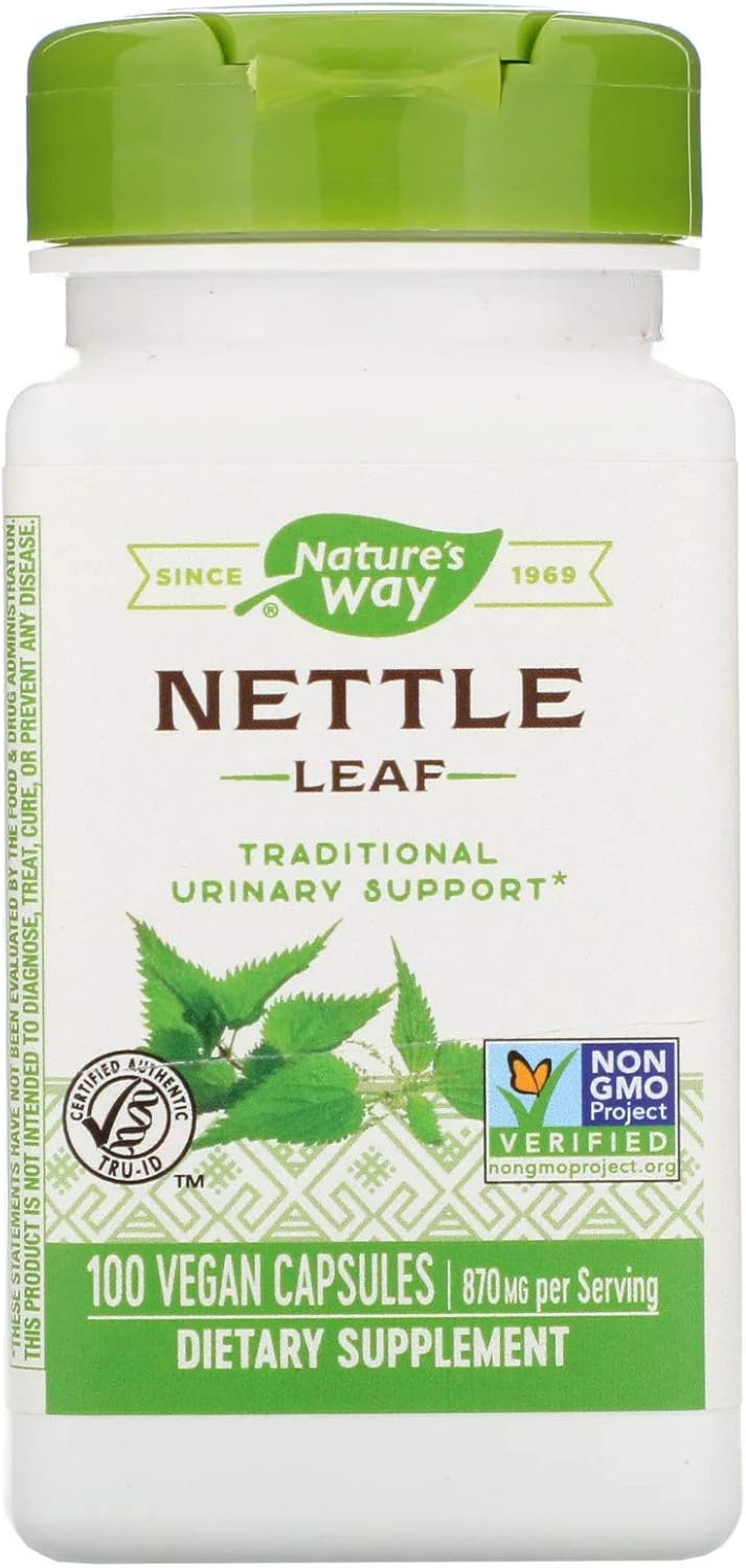 Nature's Way Nettle Herb Capsules - 100 Count - Herbal Supplement for Overall Health and Wellness