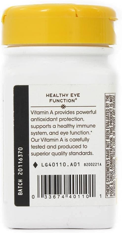 Nature's Way Vitamin A 10000 IU - Natural Source of Vitamin A for Overall Health and Wellness
