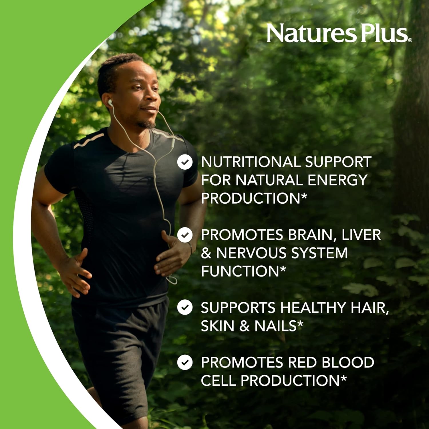 NaturesPlus Pantothenic Acid 1000mg Tablets - 60 Count
