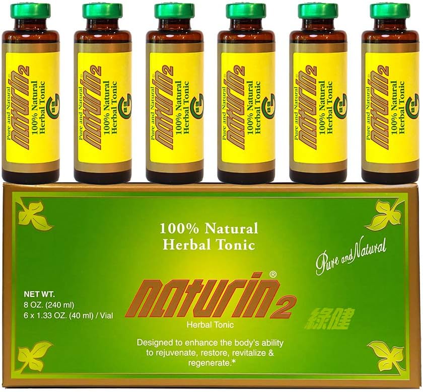 NATURIN2 Herbal Tonic Health Drink for Immune Support & Daily Wellness with Licorice, Astragalus, and More (5 Box, 30 Vials)