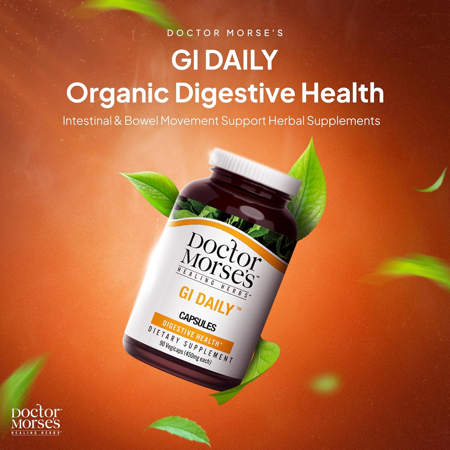 Naturopath Formulated GI Daily Gut Cleanse - Digestive Support Supplement with Marshmallow Root, Slippery Elm Bark, Mullein Leaf - 90 Capsules