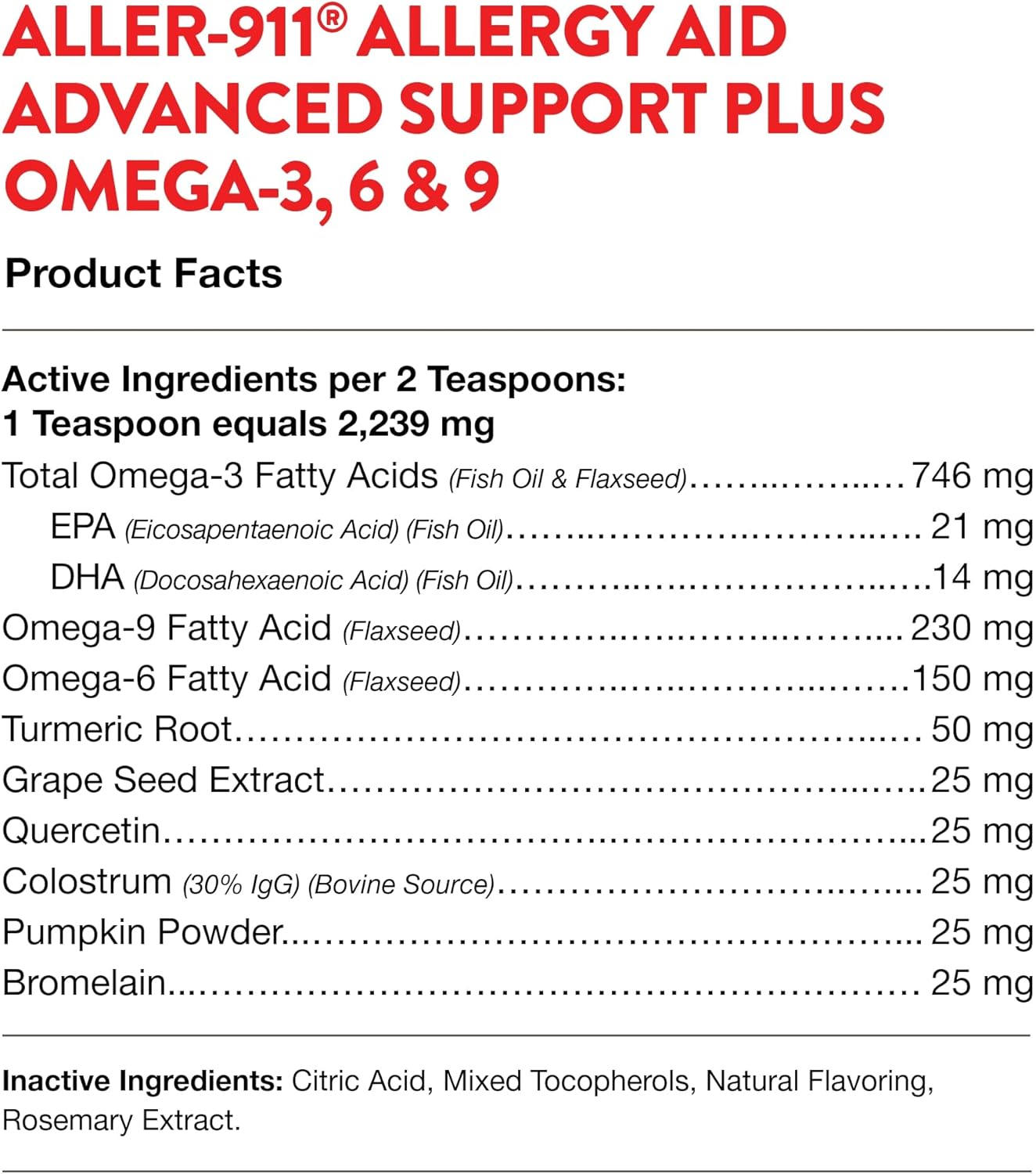 NaturVet Aller-911 Advanced Allergy Aid Powder for Dogs and Cats - 9 oz USA-Made Formula with Antioxidants