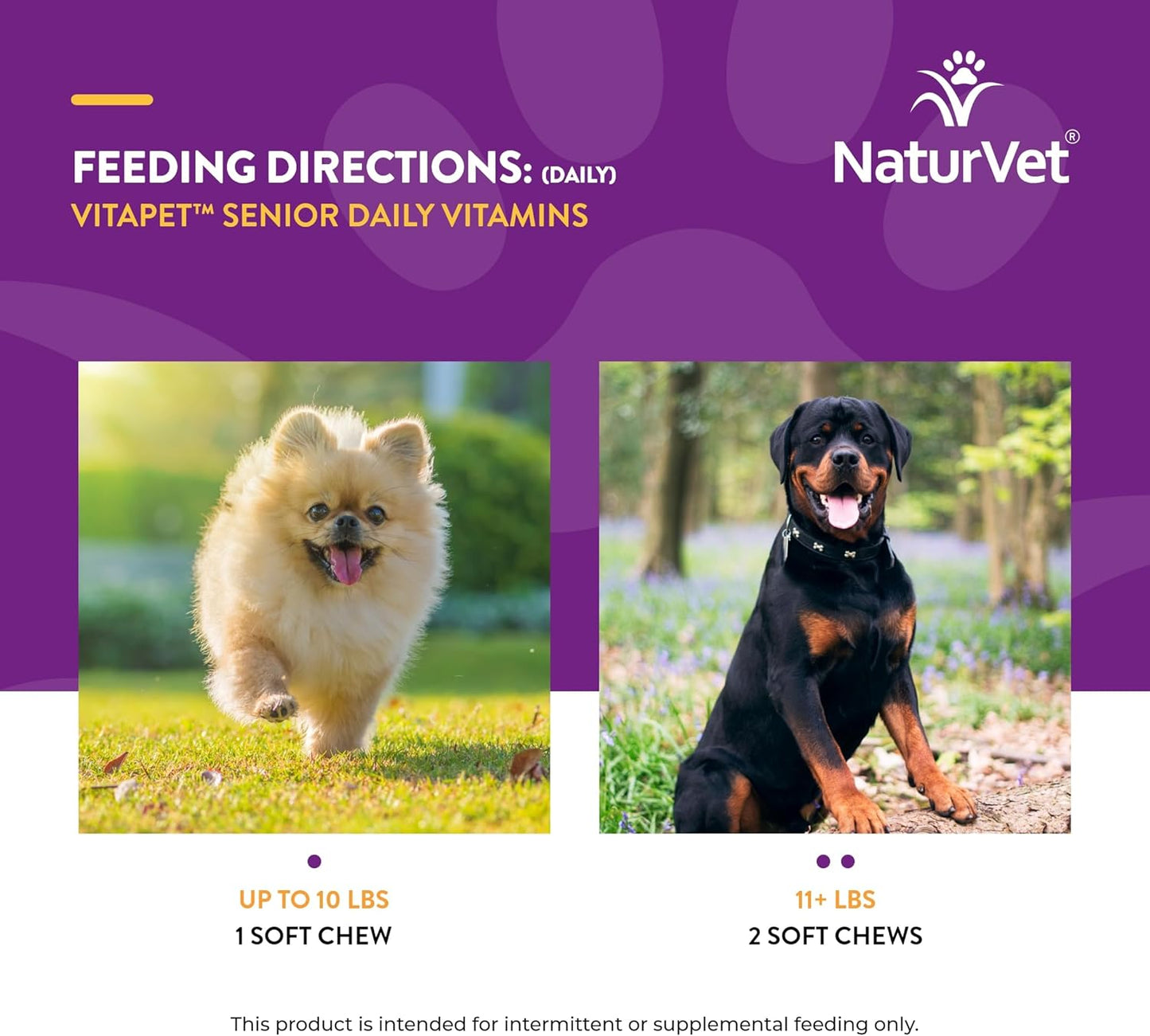 NaturVet VitaPet Senior Daily Vitamin Dog Supplements with Glucosamine for Joint Support - 120 Ct. Soft Chews for Older, Active Dogs - BoostGo Australia