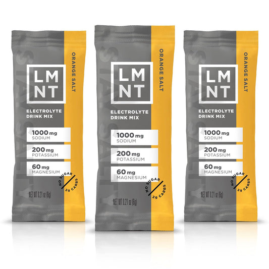 Naweti LMNT Keto Electrolyte Powder Packets - Paleo Hydration Powder with Orange Salt - 30 Stick Packs, No Sugar or Artificial Ingredients