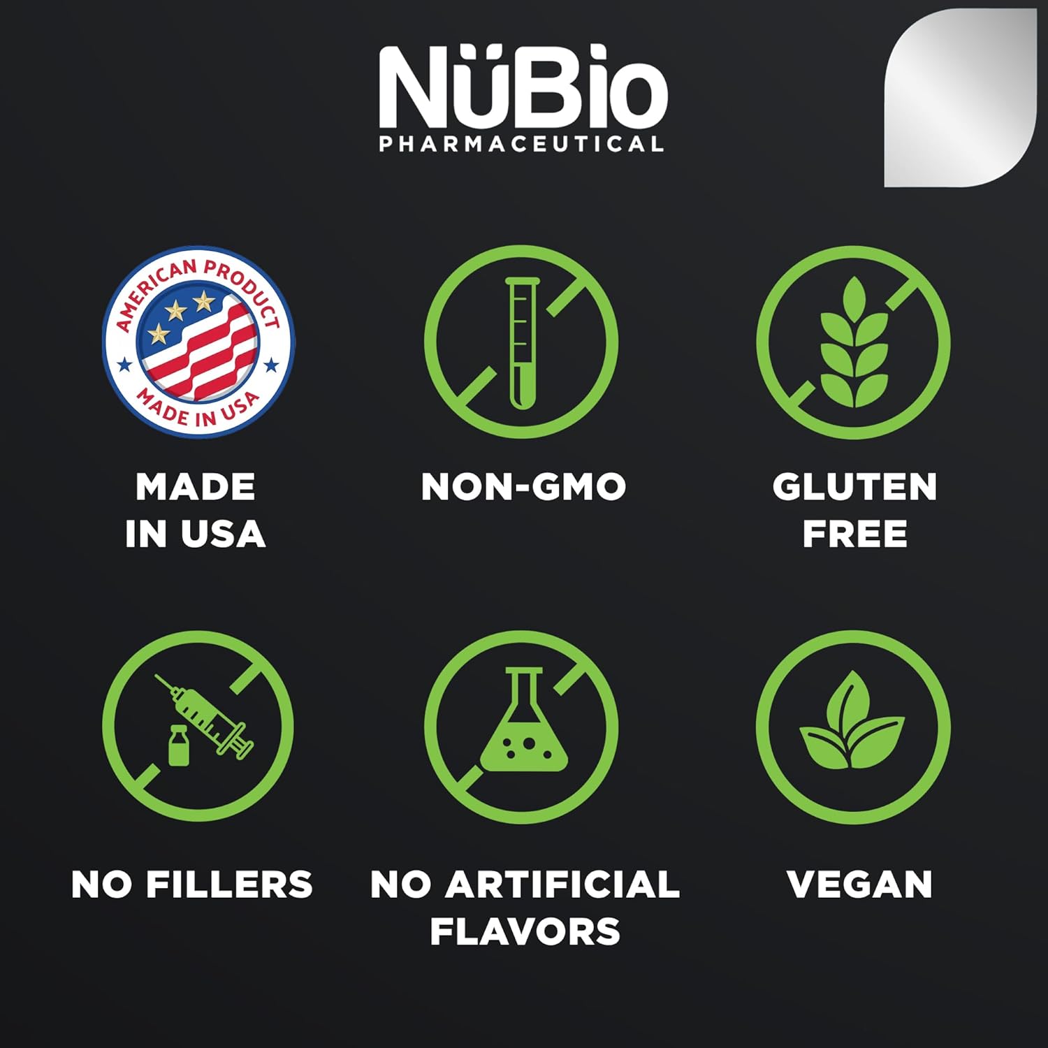 NüBio Pharmaceutical Vegan Magnesium Citrate Capsules - 400mg USA Made (Citrato de Magnesio), Non-GMO & Gluten-Free Supplement for Sleep, Brain, Heart, Bones, Metabolism, Stress - by NüBio