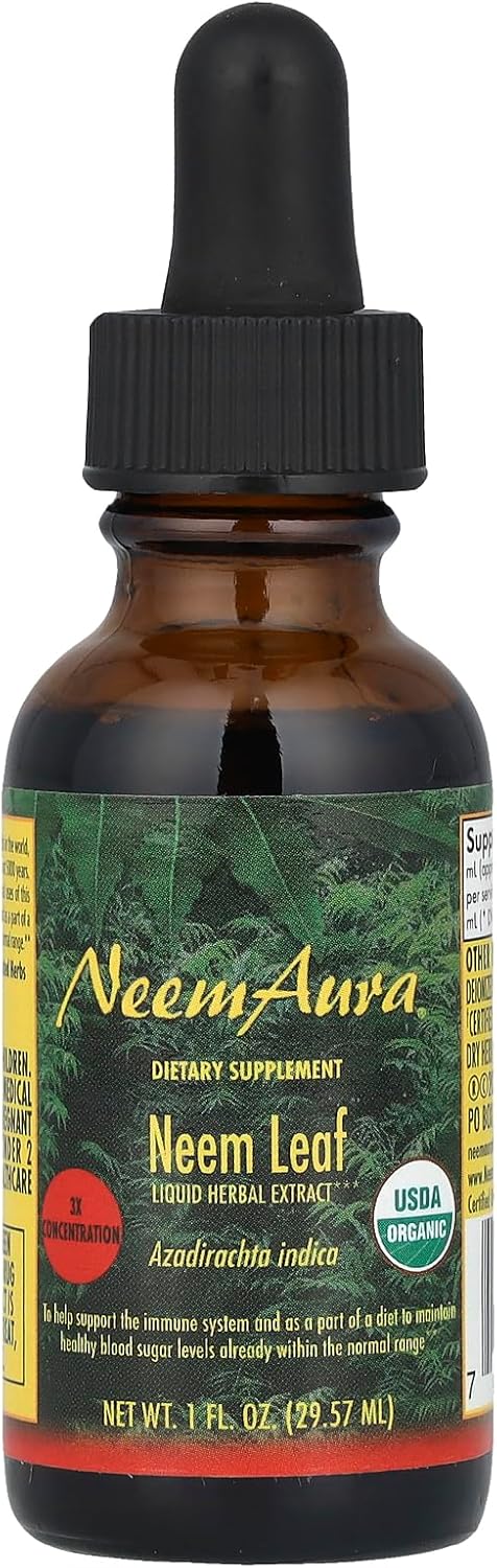 NEEMAURA Naturals Neem Extract Triple Potency 1-5 Ratio 1oz Bottle